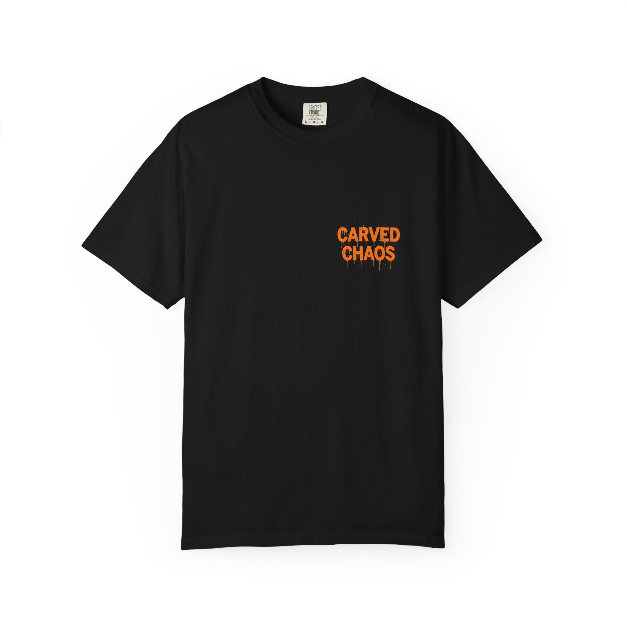 🎃 Carved Chaos Tee - From Chill to Kill in One Turn. Halloween Pumpkin Graphic T-shirt, Casual Fall Tee, Unisex T-Shirt, Spooky Shirt, Carved Chaos Design, Autumn Outfit