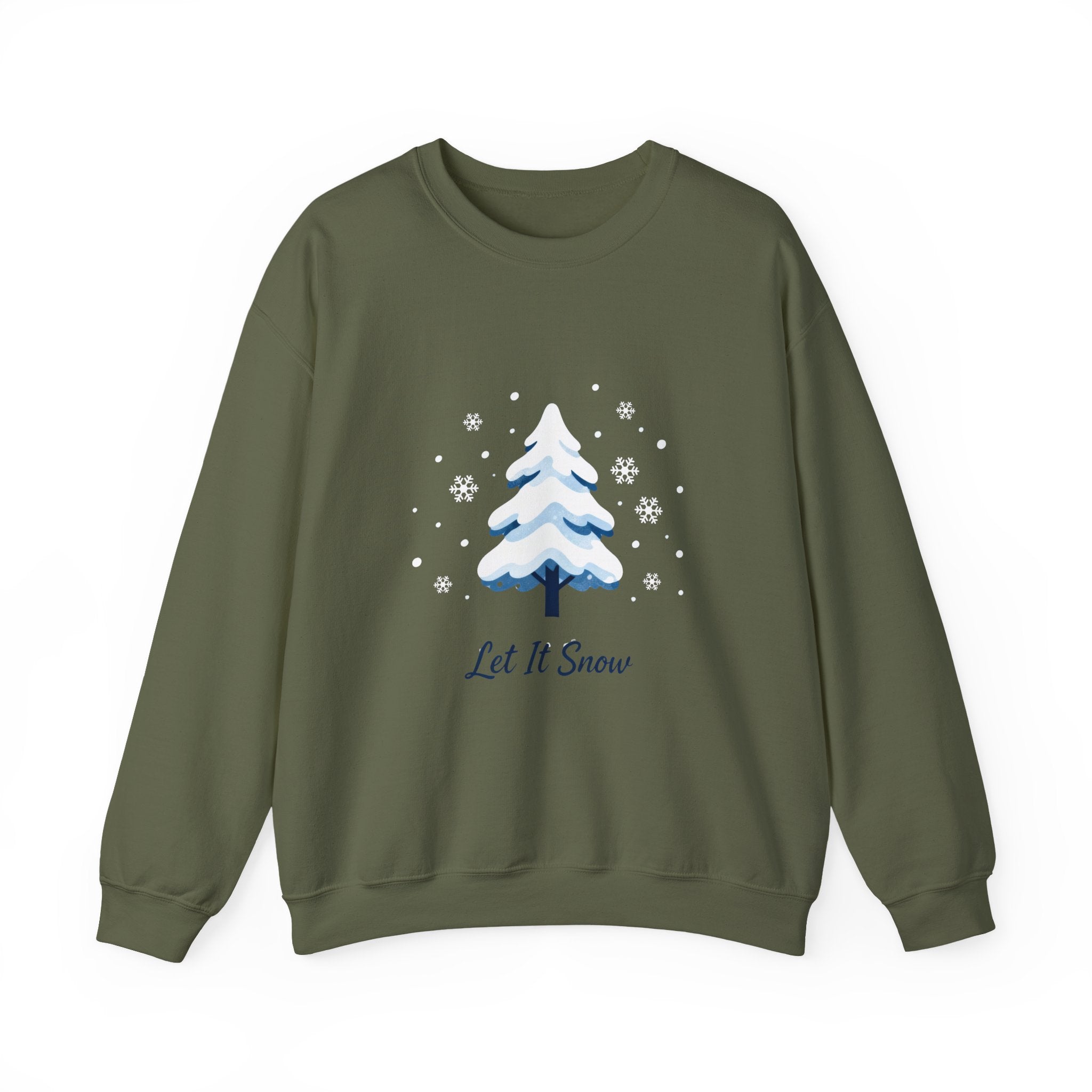 Let It Snow Sweatshirt, Christmas Tree Crewneck, Woman Winter Sweatshirt, Christmas Shirts for Women, Winter Sweatshirt, Winter Gift for Women