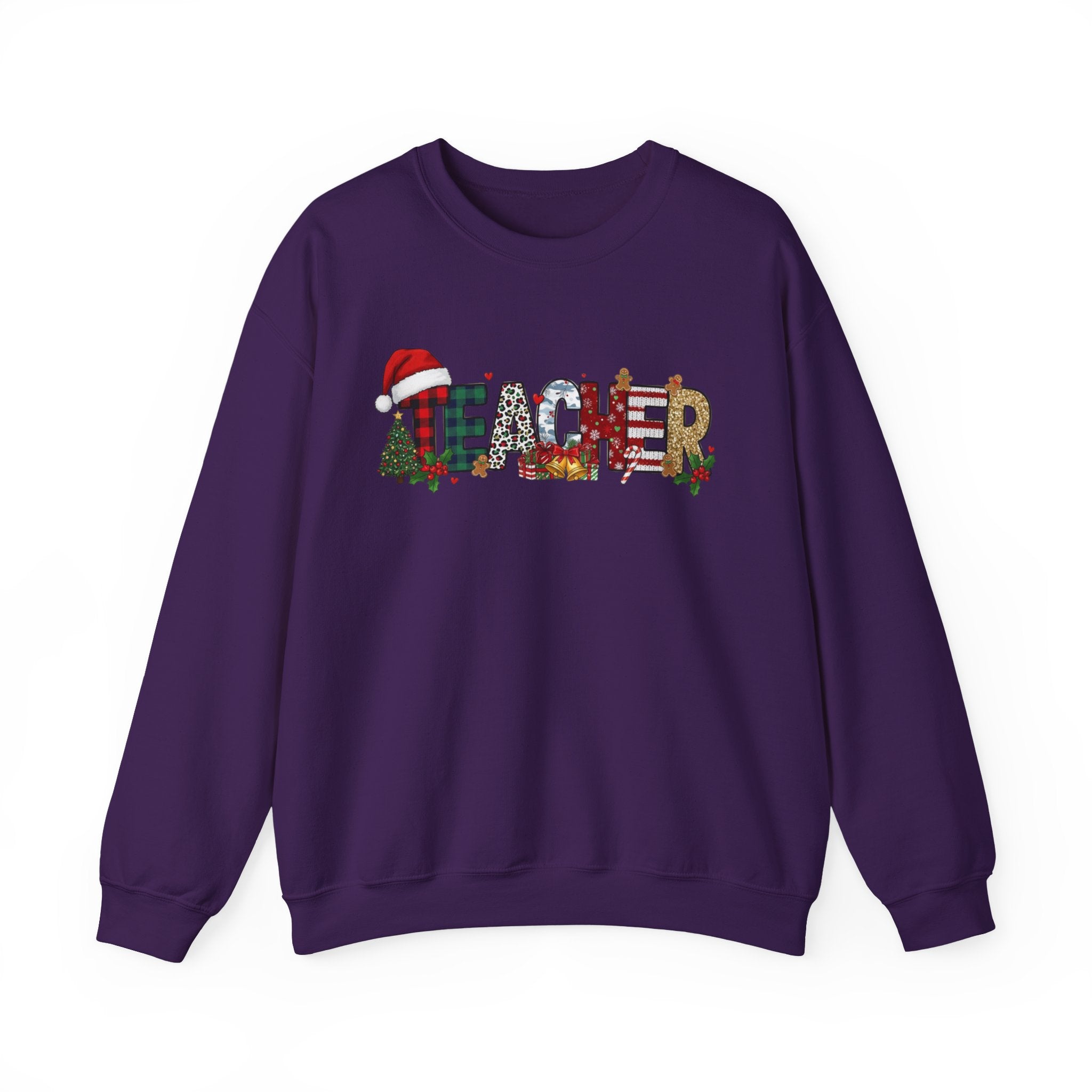 Merry Christmas Teacher Sweatshirt, Christmas Teachers Crewneck, Holly Jolly Teacher Xmas Sweater, Teacher Party Shirt, Gift For Teacher