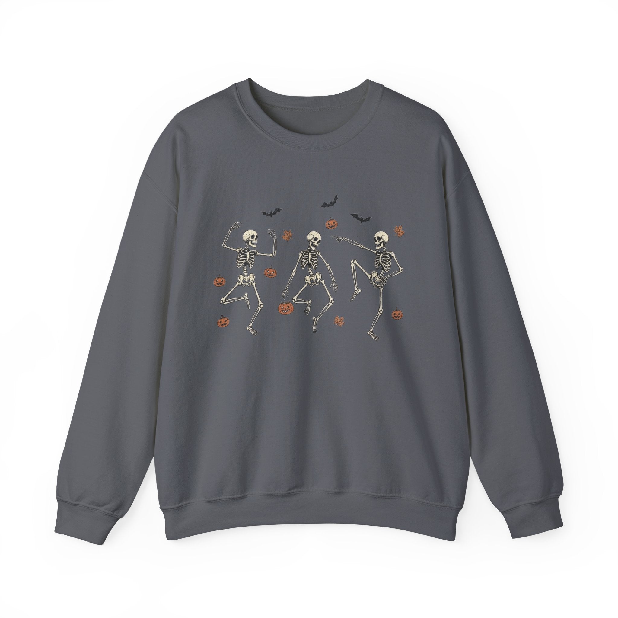 Dancing Bones Crewneck – Fall's Favorite Undead Fit, Unisex Heavy Blend™ Crewneck Sweatshirt