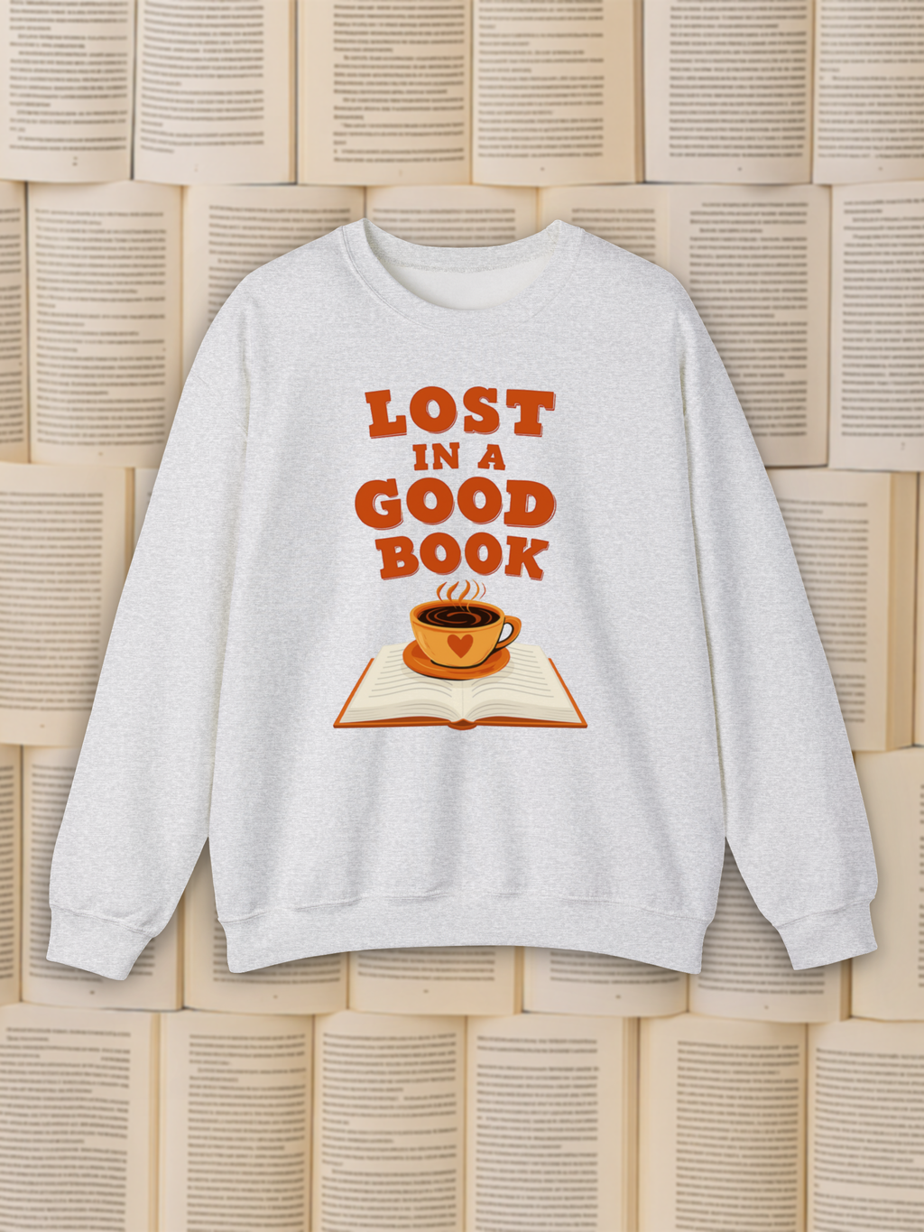 Lost in a Good Book Sweatshirt, Vintage Reading Sweatshirt, Booklover Gift, Reader Gift, Librarian Sweatshirt, Bookworm Pullover, Bookish Crewneck