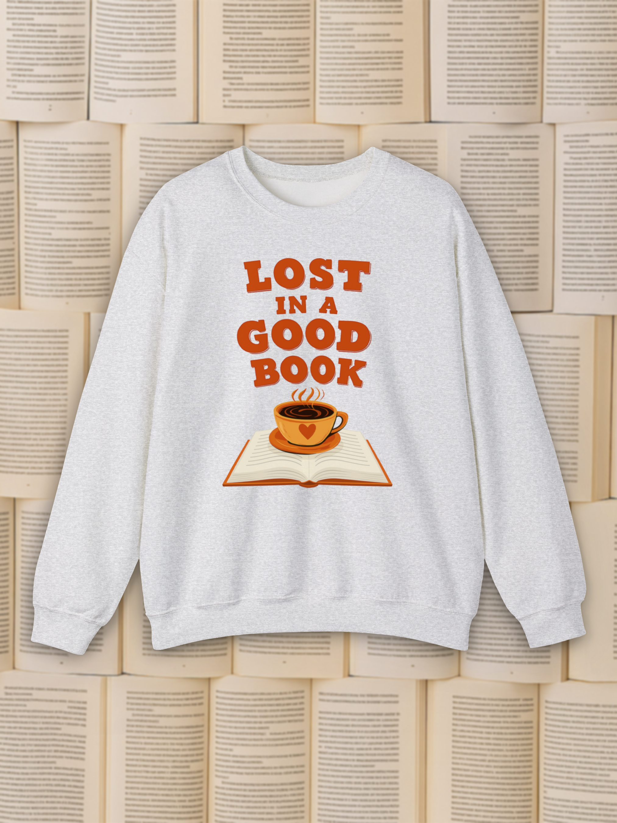 Lost in a Good Book Sweatshirt, Vintage Reading Sweatshirt, Booklover Gift, Reader Gift, Librarian Sweatshirt, Bookworm Pullover, Bookish Crewneck