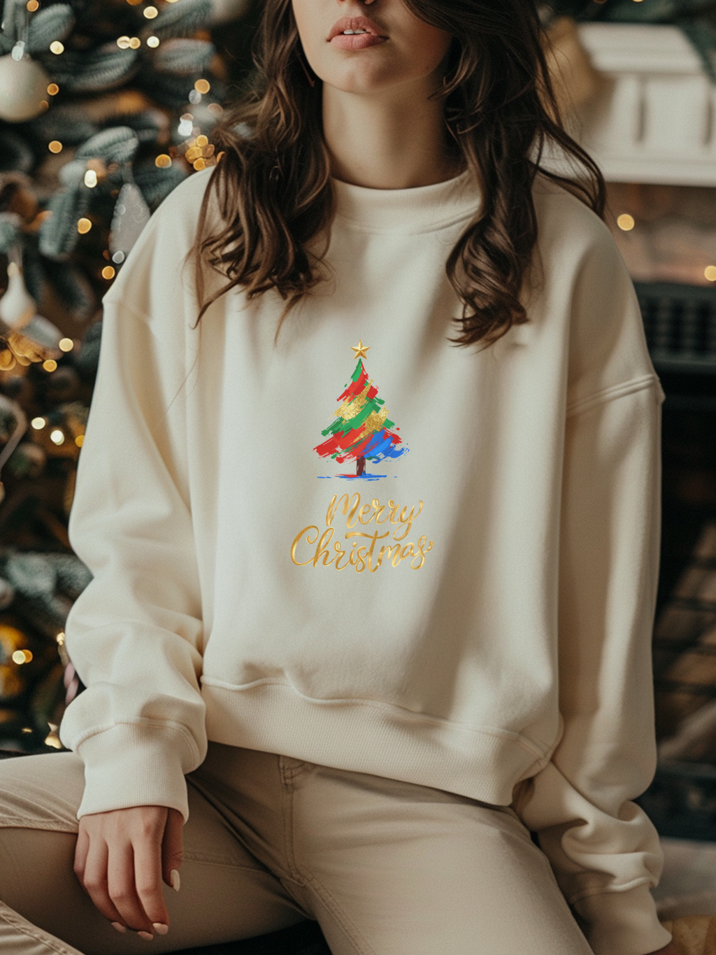 Christmas Tree Sweatshirt, Merry Christmas Crewneck, Christmas Tree Sweater, Christmas Tree Sweatshirt for Women, Christmas Pine Tree Shirt, Christian Christmas Shirt