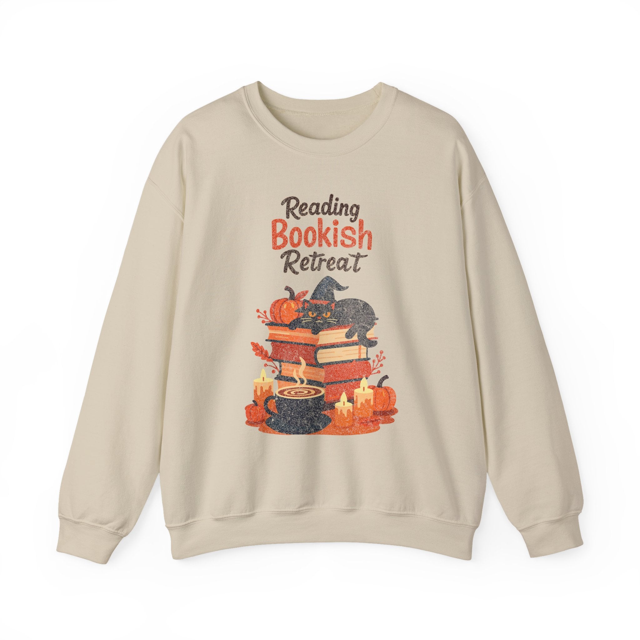 Reading Bookish Retreat Vintage Sweatshirt, Vintage Reading Sweatshirt, Booklover Gift, Reader Gift, Librarian Sweatshirt, Bookworm Pullover, Bookish Crewneck