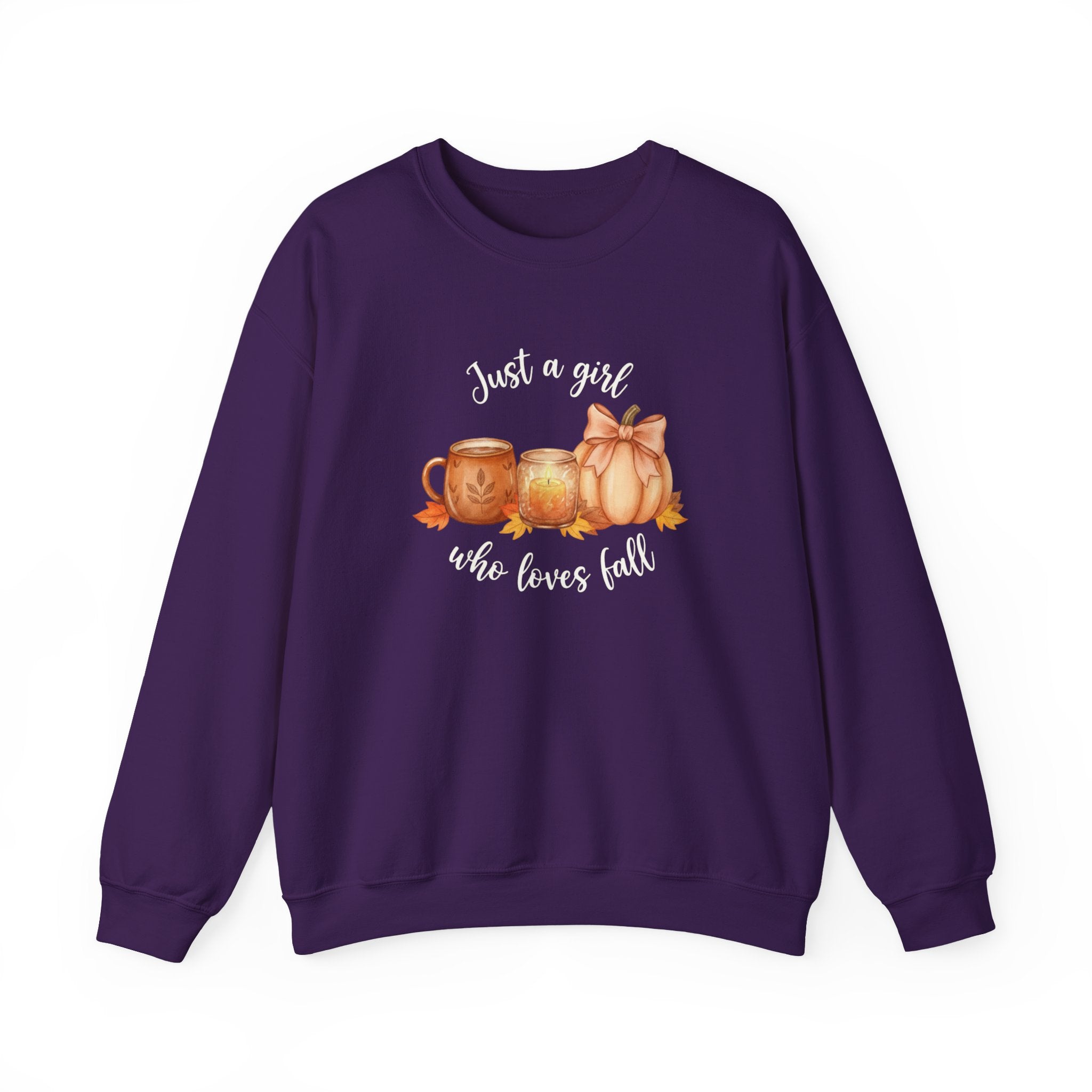 Just a Girl Who Loves Fall Sweatshirt, Fall Woman Sweater,Cozy Pumpkin Crewneck, Cozy Season Shirt,Fall Gift, Fall Season Sweater, Fall Woman Shirt,Pumpkin Shirt