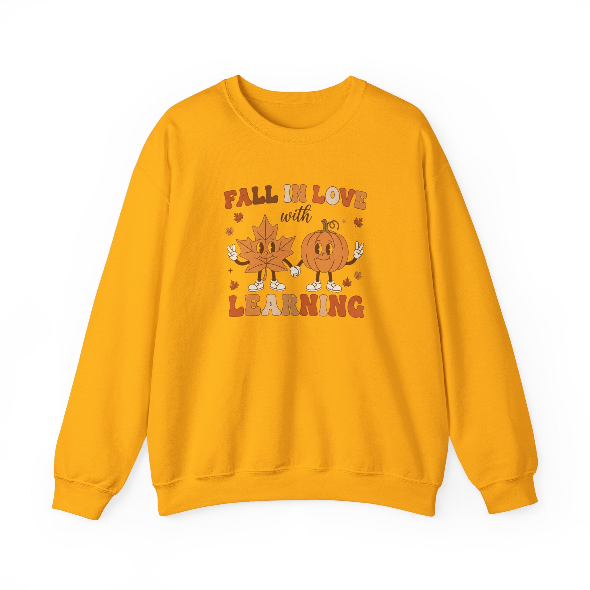 Groovy Teacher Sweatshirt, Teacher Fall Crewneck, Fall In Love With Learning Teacher Sweater, Trick or Teach Teacher, Thanksgiving Teacher Shirt