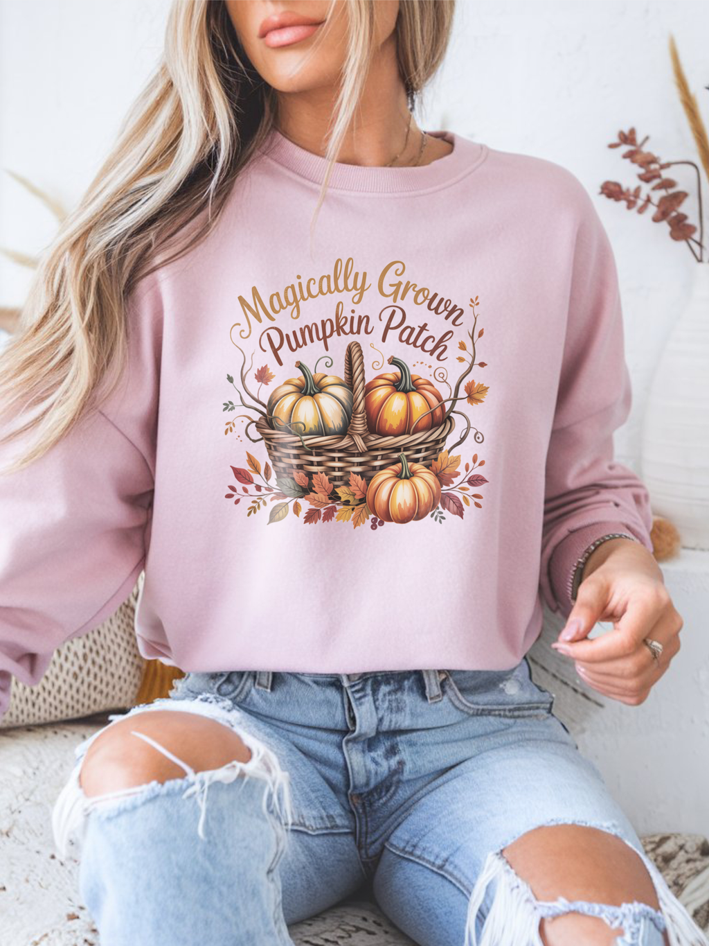 Pumpkin Patch Sweatshirt, Halloween Pumpkin Crewneck, Cute Fall Sweater, Pumpkin Farm Shirt, Halloween Gift, Cozy Fall Aesthetic Shirt