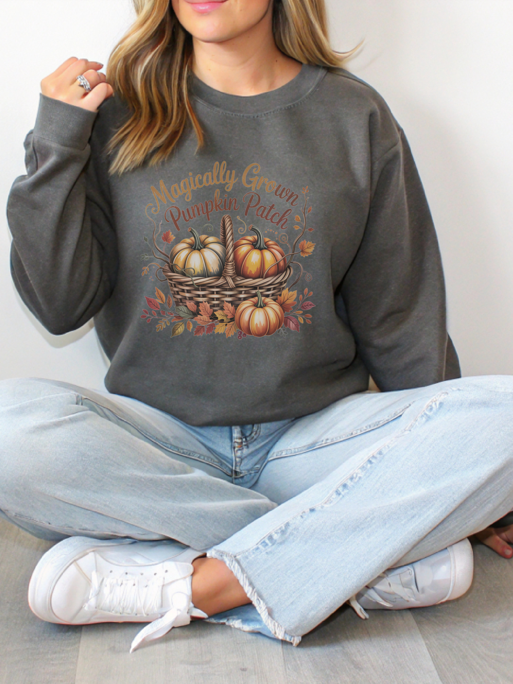 Pumpkin Patch Sweatshirt, Halloween Pumpkin Crewneck, Cute Fall Sweater, Pumpkin Farm Shirt, Halloween Gift, Cozy Fall Aesthetic Shirt