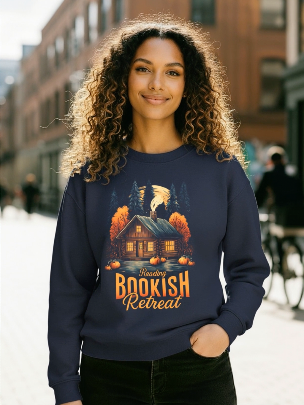 Reading Bookish Retreat Sweatshirt, Vintage Reading Sweatshirt, Booklover Gift, Reader Gift, Librarian Sweatshirt, Bookworm Pullover, Bookish Crewneck