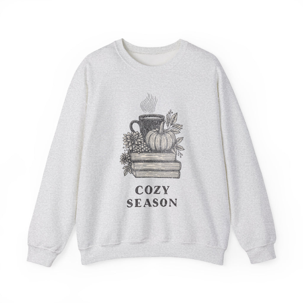 Cozy Season Sweatshirt, Vintage Reading Sweatshirt, Booklover Gift, Reader Gift, Librarian Sweatshirt, Bookworm Pullover, Bookish Crewneck