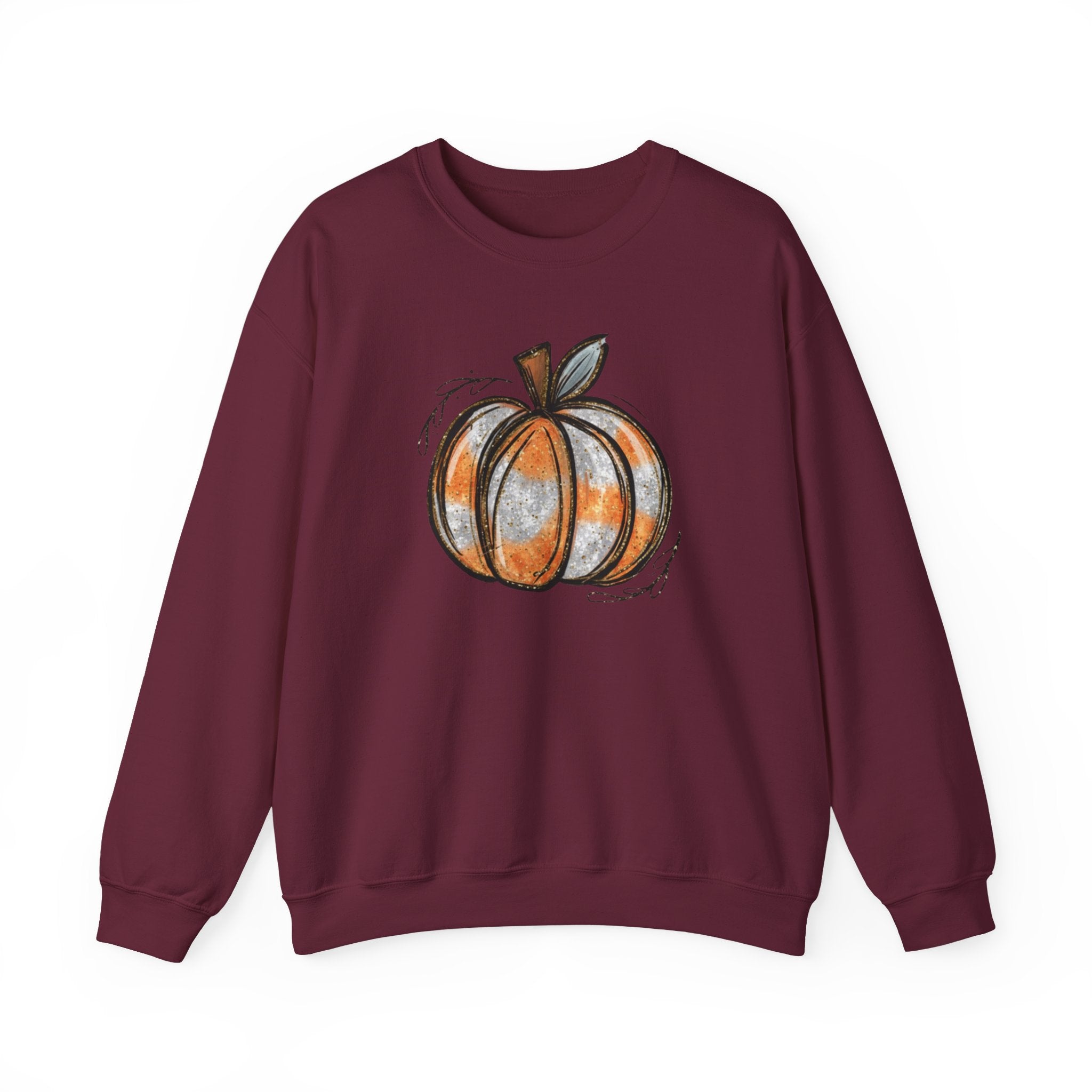 Pumpkin Sweatshirt, Boho Pumpkin Fall Crewneck, Patchwork Pumpkin Sweater, Cute Autumn Sweatshirt, Fall Harvest Shirt, Pumpkin Patch Woman Tee