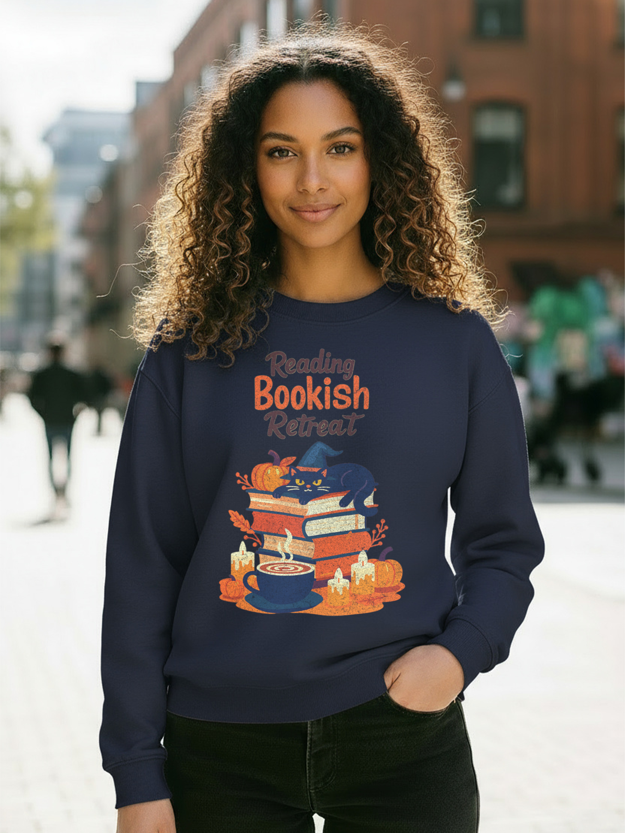 Reading Bookish Retreat Vintage Sweatshirt, Vintage Reading Sweatshirt, Booklover Gift, Reader Gift, Librarian Sweatshirt, Bookworm Pullover, Bookish Crewneck