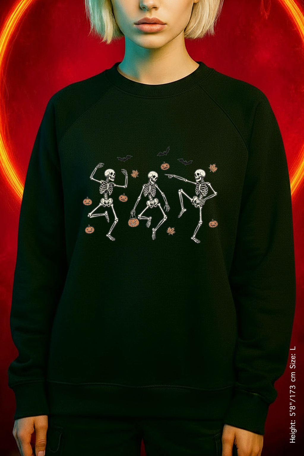 Dancing Bones Crewneck – Fall's Favorite Undead Fit, Unisex Heavy Blend™ Crewneck Sweatshirt