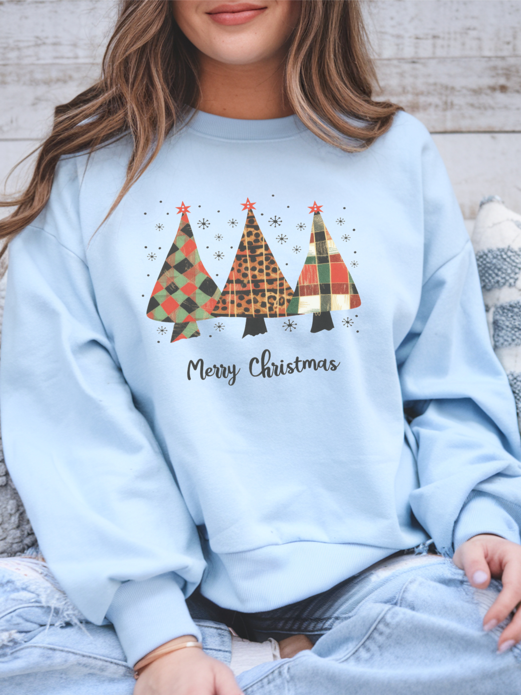 Merry Christmas Crewneck, Christmas Tree Sweatshirt, Christmas Tree Sweater, Christmas Tree Sweatshirt for Women, Christmas Pine Tree Shirt, Christian Christmas Shirt