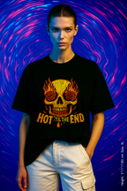 Hot ’Til The End Tee – Spice Never Dies. Trendy Unisex Tee, Gift for Halloween, Festival Wear, Edgy Casual Style