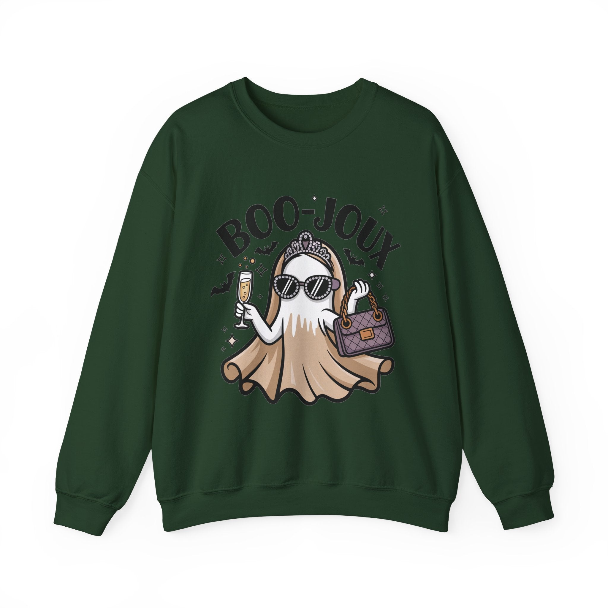 Boo-joux Ghost Sweatshirt, Funny Halloween Sweatshirt, Boujee Ghost Pullover, Spooky Season Crewneck, Glam Ghost Shirt, Fall Party Sweatshirt
