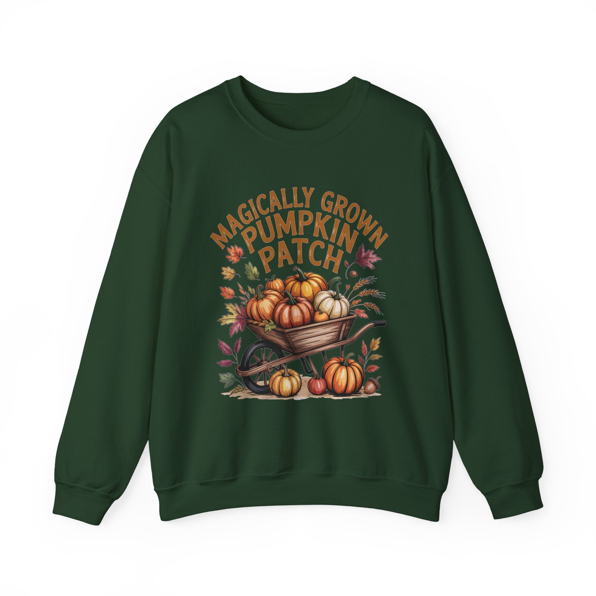 Magically Grown Pumpkin Patch Sweatshirt, Cozy Fall Sweatshirt, Autumn Pumpkin Lover Pullover, Vintage Fall Crewneck, Thanksgiving Shirt, Farmhouse Aesthetic