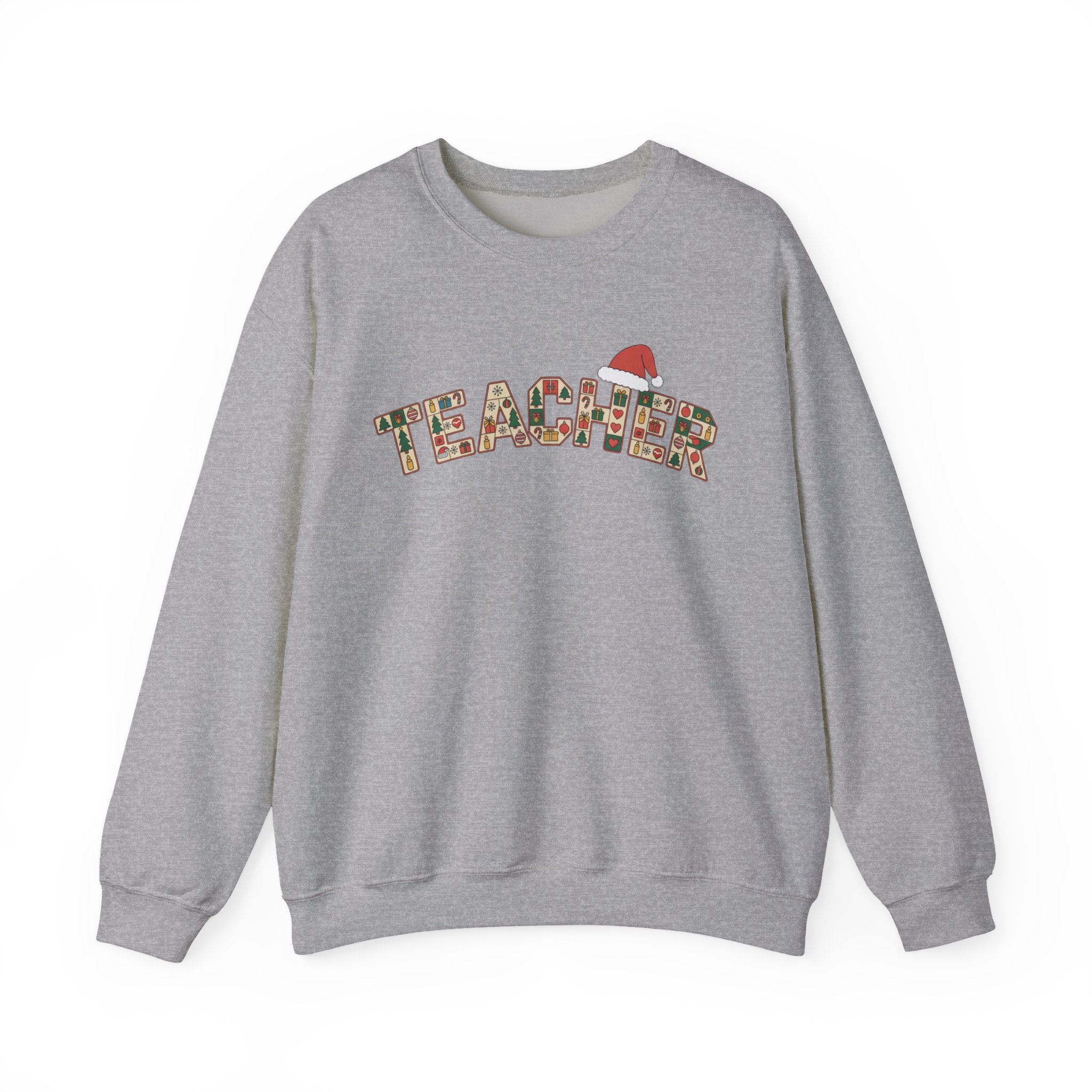 Merry Christmas Teacher Sweatshirt, Christmas Teachers Crewneck, Holly Jolly Teacher Xmas Sweater, Teacher Party Shirt, Gift For Teacher