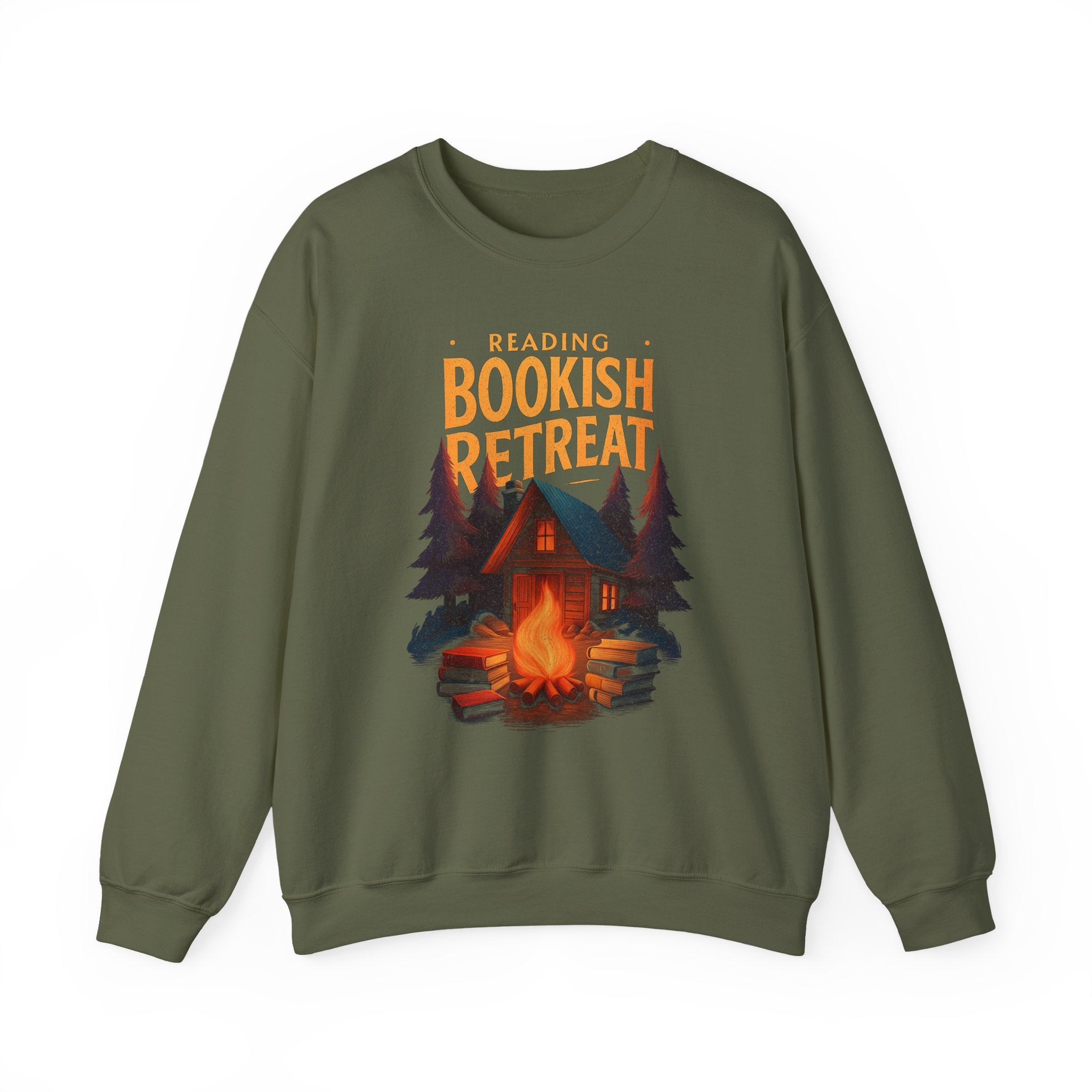Reading Bookish Retreat Vintage Sweatshirt, Vintage Reading Sweatshirt, Booklover Gift, Reader Gift, Librarian Sweatshirt, Bookworm Pullover, Bookish Crewneck