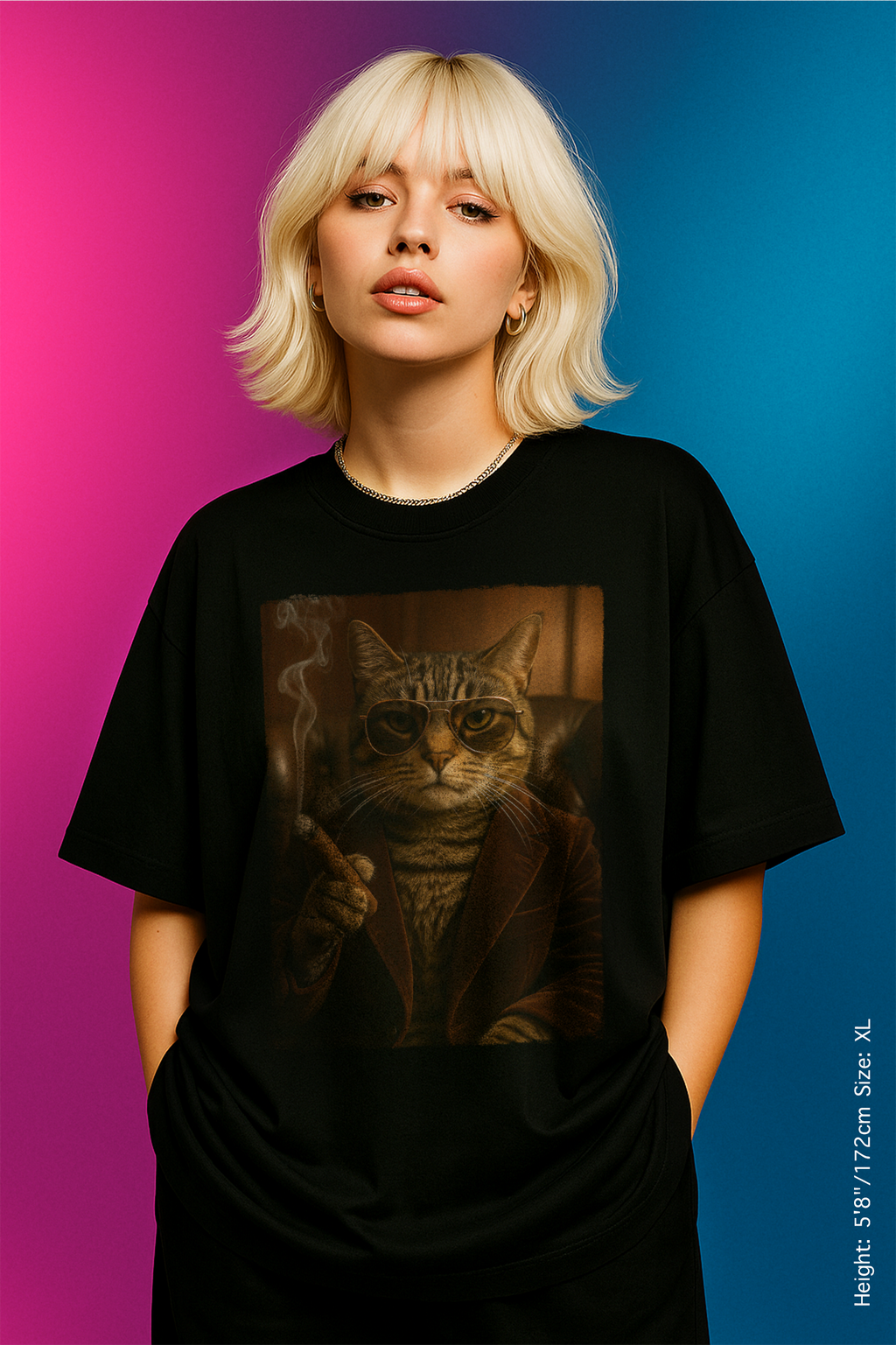 The Don Tee – Premium Feline Authority. Unique Gift for Cat Lovers, Funny Cat Tee, Casual Wear, Perfect for Birthdays, Holidays, or Everyday