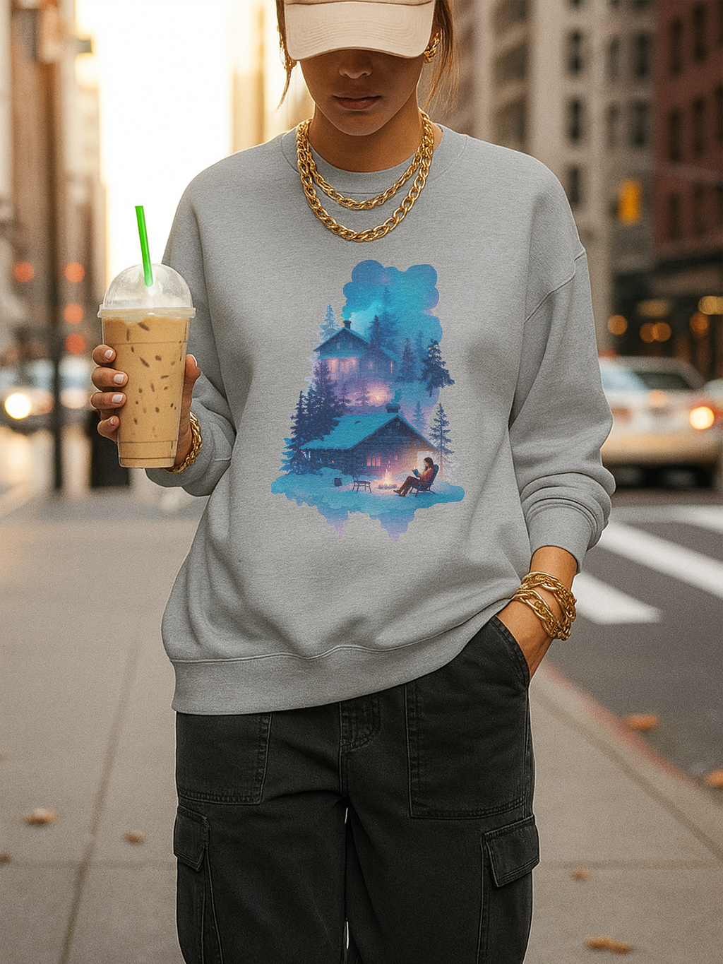 Cozy Cabin Reading Sweatshirt, Vintage Reading Sweatshirt, Booklover Gift, Reader Gift, Librarian Sweatshirt, Bookworm Pullover, Bookish Crewneck