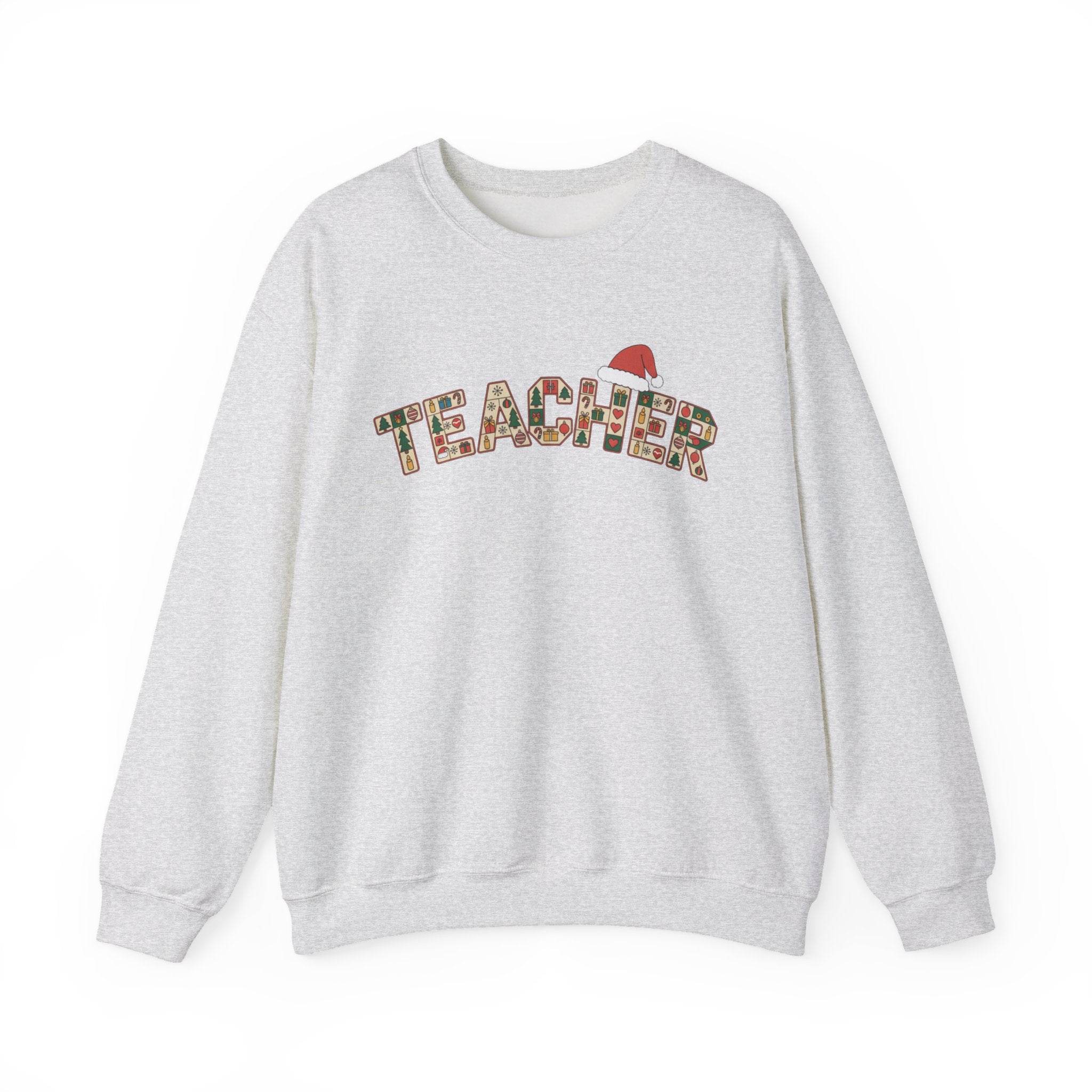Merry Christmas Teacher Sweatshirt, Christmas Teachers Crewneck, Holly Jolly Teacher Xmas Sweater, Teacher Party Shirt, Gift For Teacher