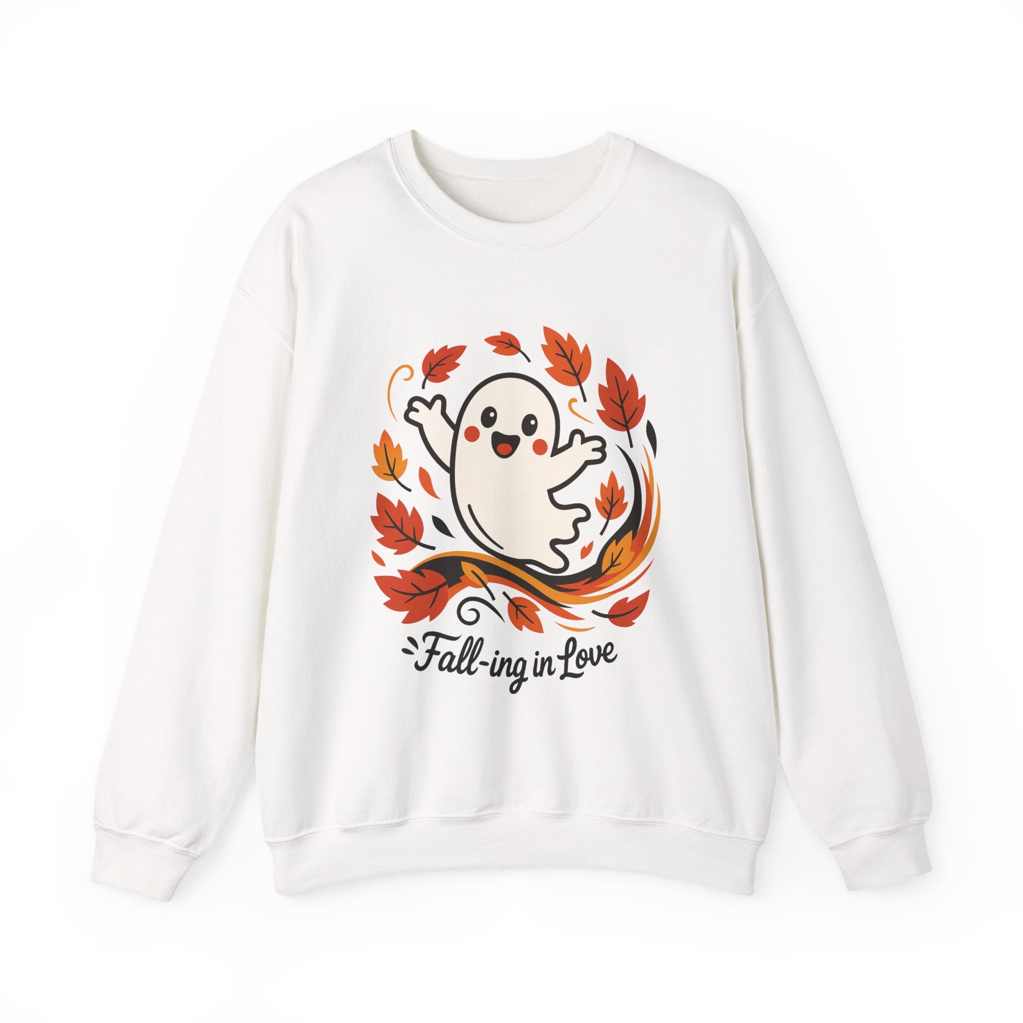 Ghost Fall Sweatshirt, Cute Halloween Crewneck, Cozy Fall Pullover, Autumn Aesthetic Crewneck, Spooky Season Gift, Fall Lovers Sweatshirt