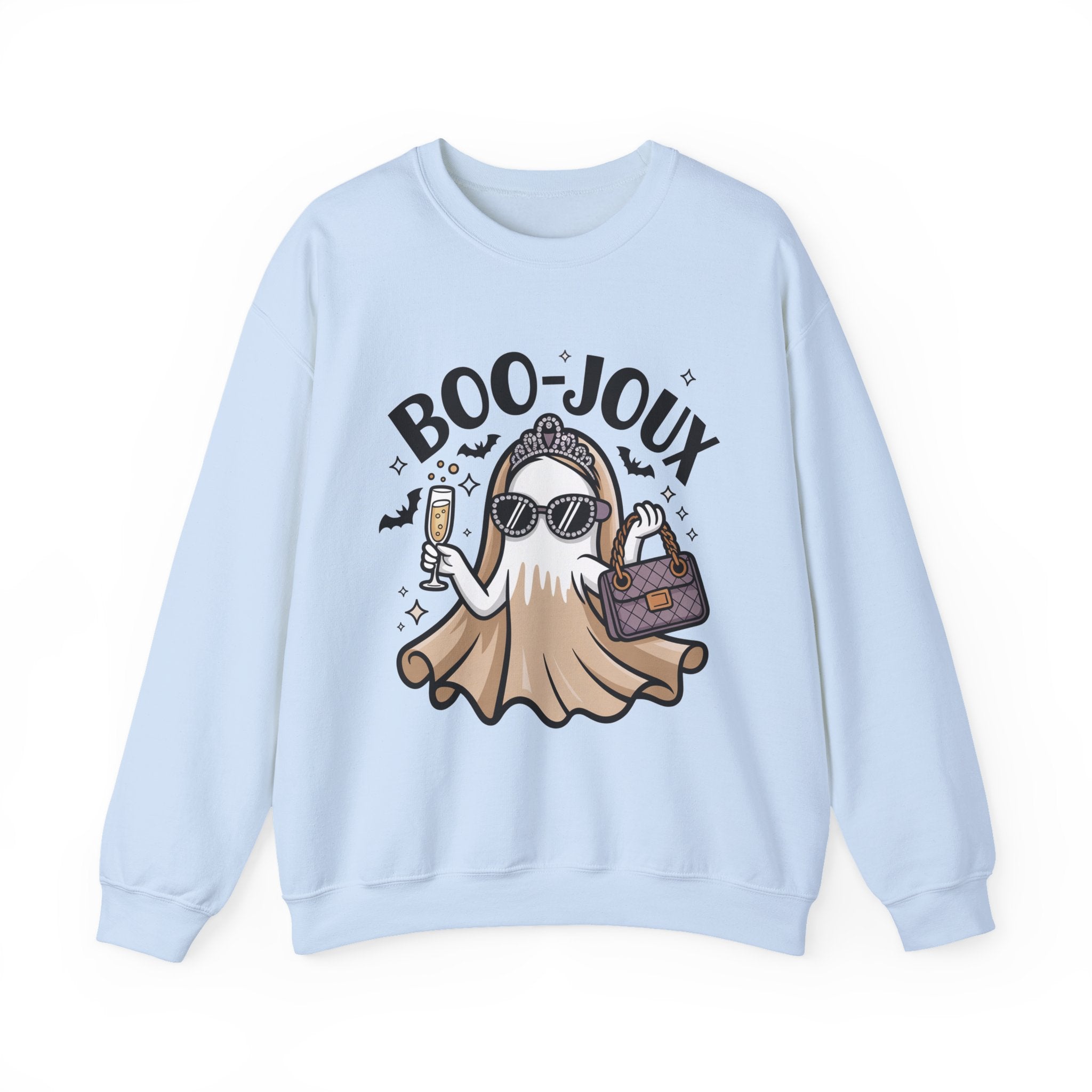 Boo-joux Ghost Sweatshirt, Funny Halloween Sweatshirt, Boujee Ghost Pullover, Spooky Season Crewneck, Glam Ghost Shirt, Fall Party Sweatshirt