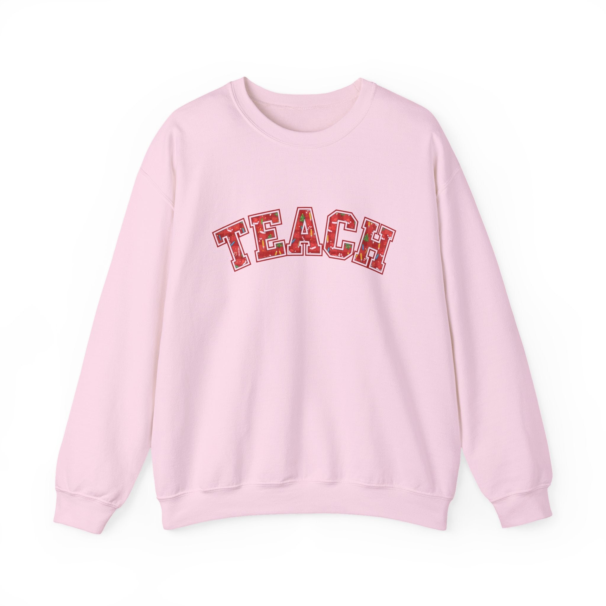 Thankful Teacher Sweatshirt, Teacher Christmas Crewneck, Holiday Teacher Shirt, Teacher Christmas Sweater, Teach Sweatshirt, Trendy Christmas Sweatshirt for Teacher, Cozy Teacher Gift