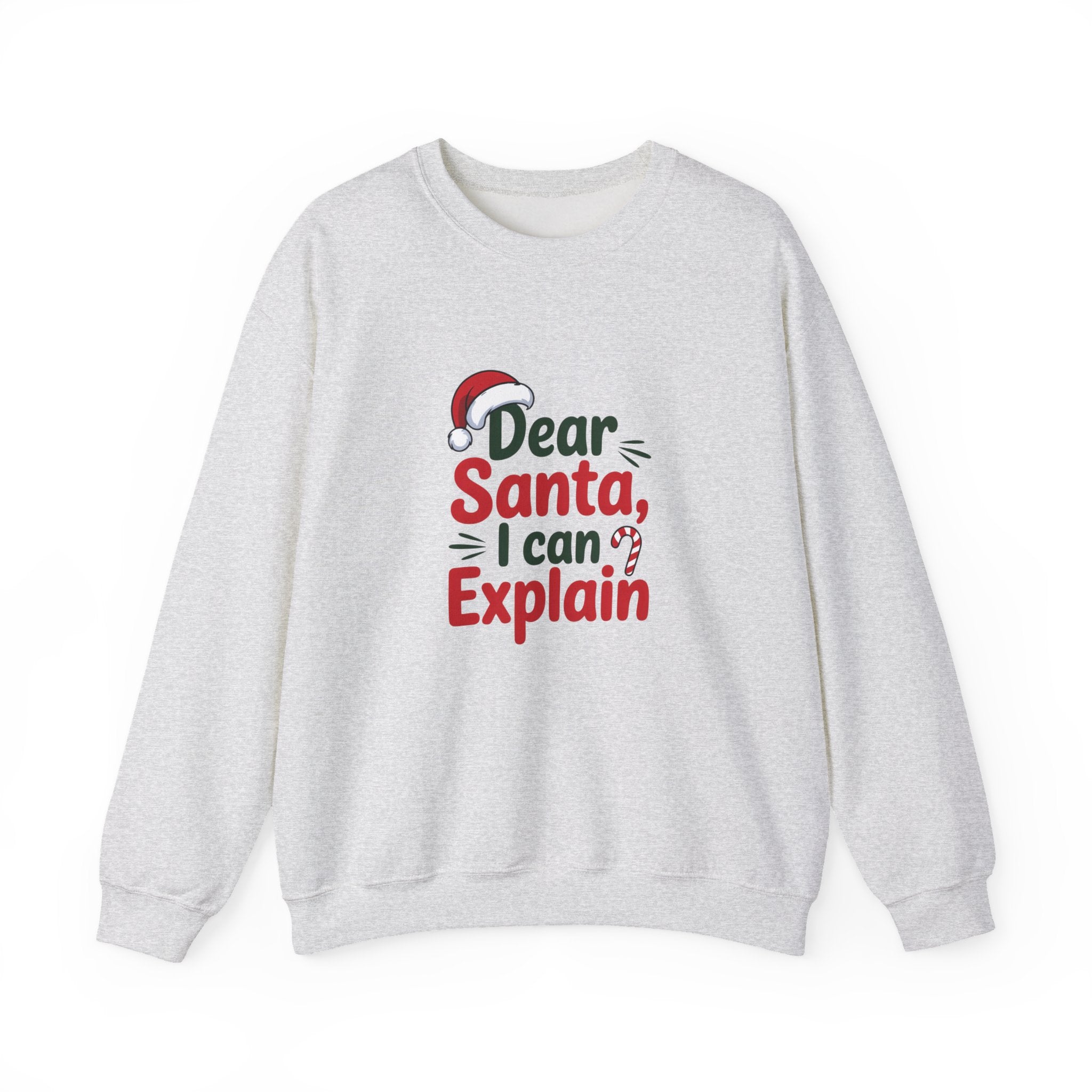 Dear Santa I Can Explain Sweatshirt,  Funny Santa Crewneck, Santa Lover Sweater, Christmas Woman Shirt, Holiday Woman Gift, Xmas Sweatshirt