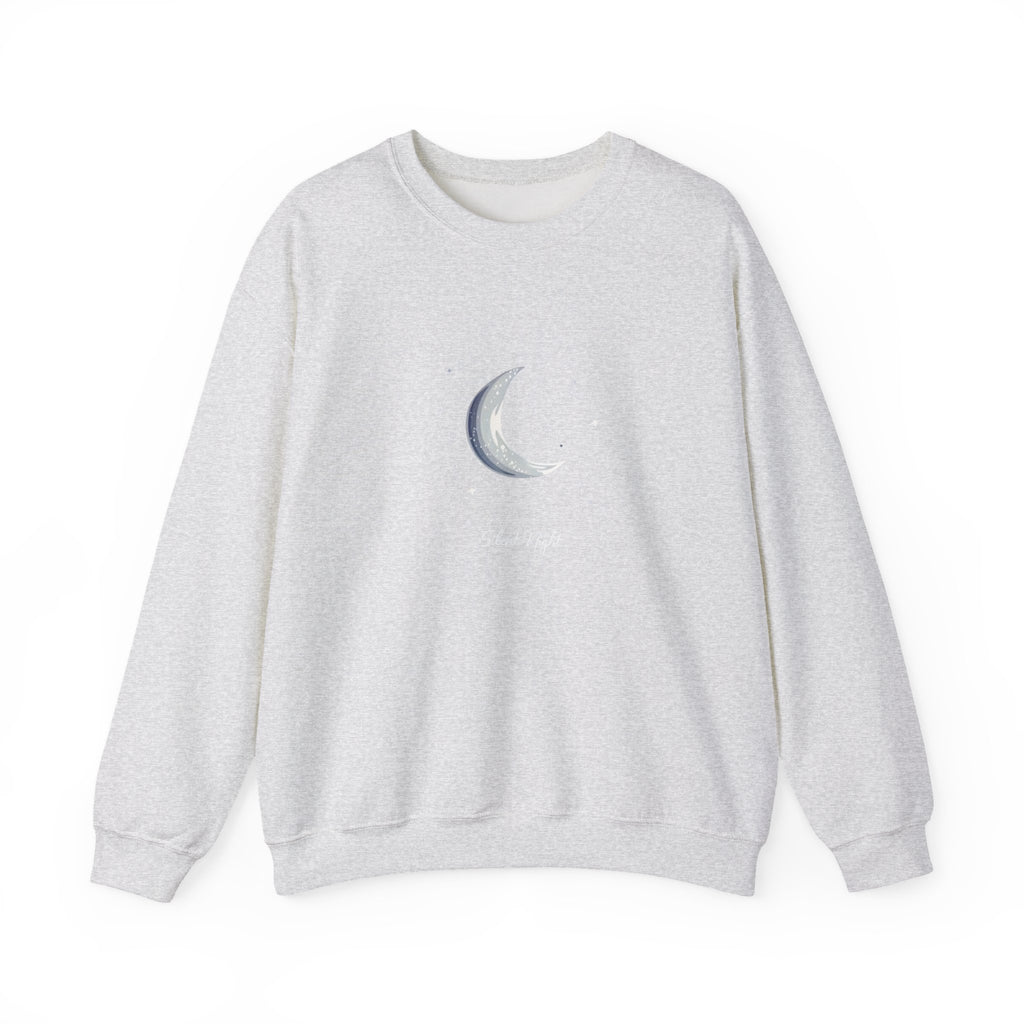 Silent Night Christmas Sweatshirt, Moon Christmas Crewneck, Winter Woman Sweater, Astronomy Lover Gift, Girly Holiday Sweatshirt for Woman