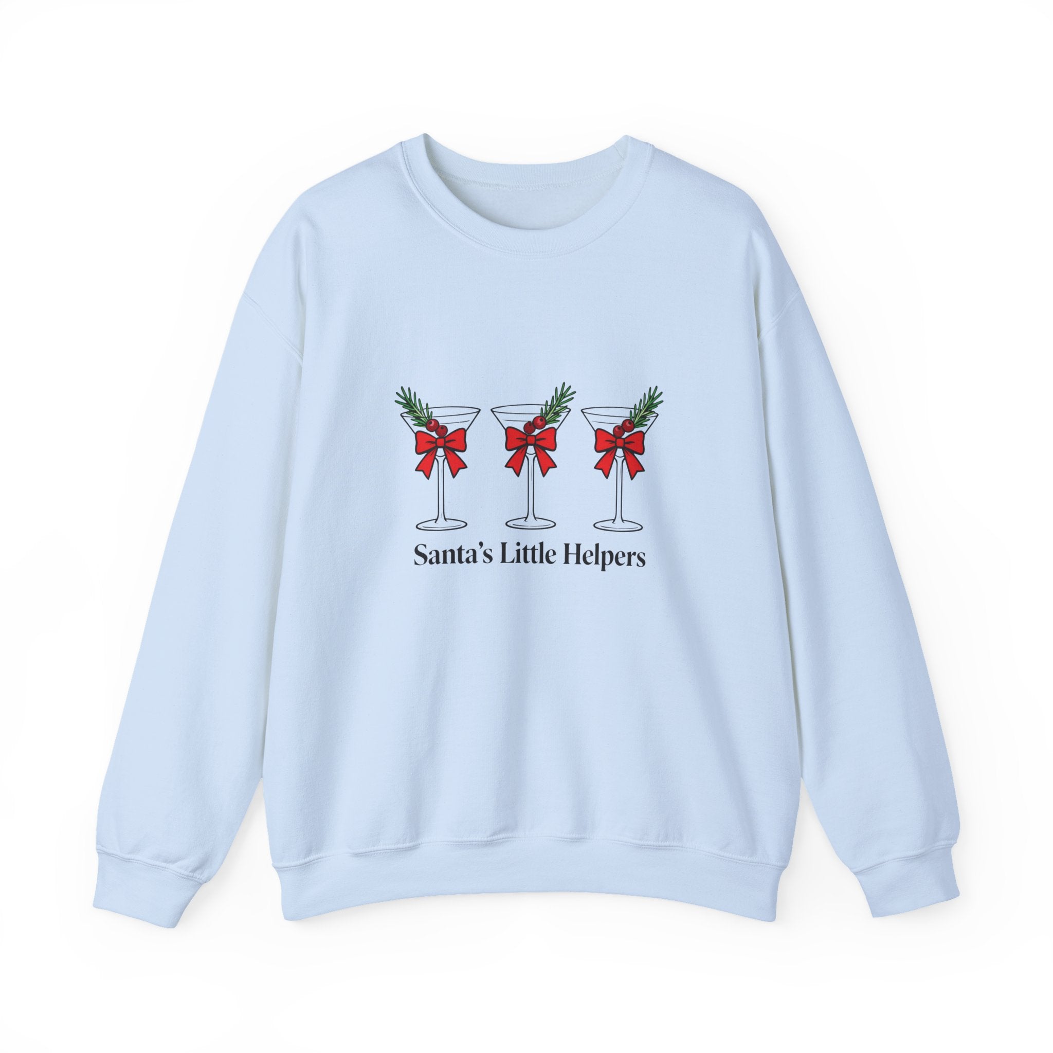 Santa's Little Helpers Sweatshirt, Christmas Woman Crewneck, Womens Christmas Shirt, Christmas Gift, Funny Christmas Shirt, Festive Holiday Gift