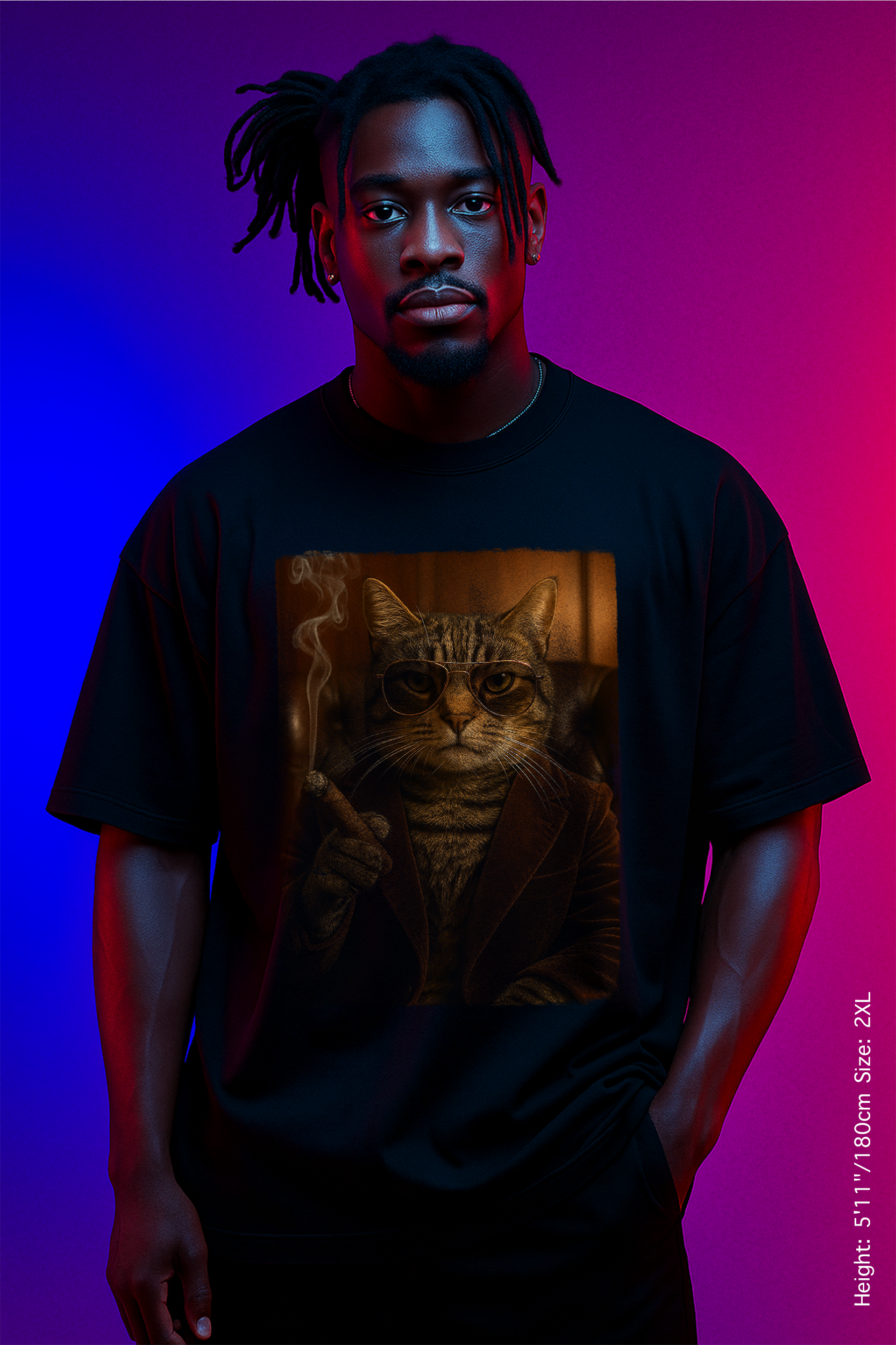 The Don Tee – Premium Feline Authority. Unique Gift for Cat Lovers, Funny Cat Tee, Casual Wear, Perfect for Birthdays, Holidays, or Everyday