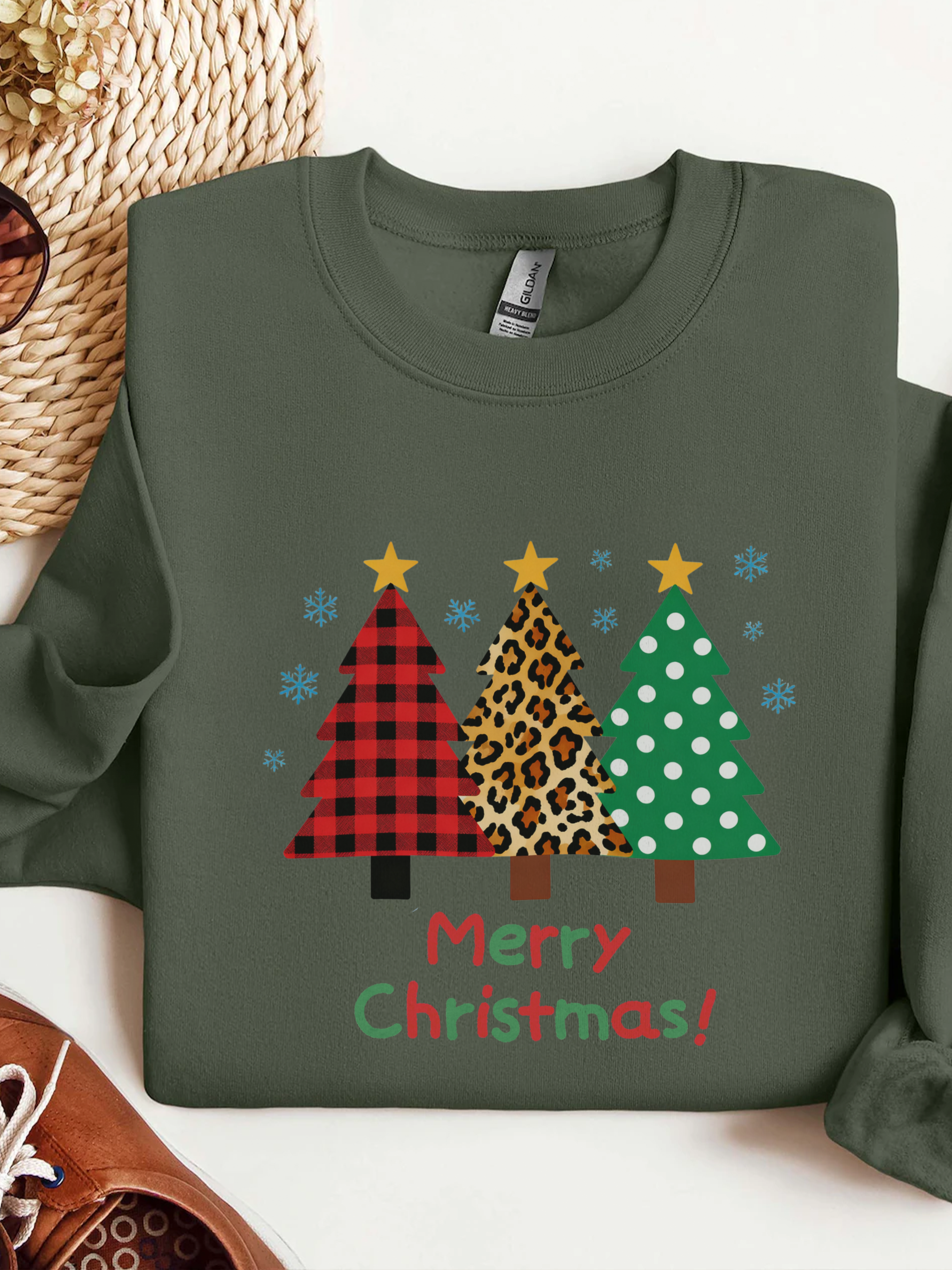 Christmas Tree Sweatshirt, Merry Christmas Crewneck, Christmas Tree Sweater, Christmas Tree Sweatshirt for Women, Christmas Pine Tree Shirt, Christian Christmas Shirt
