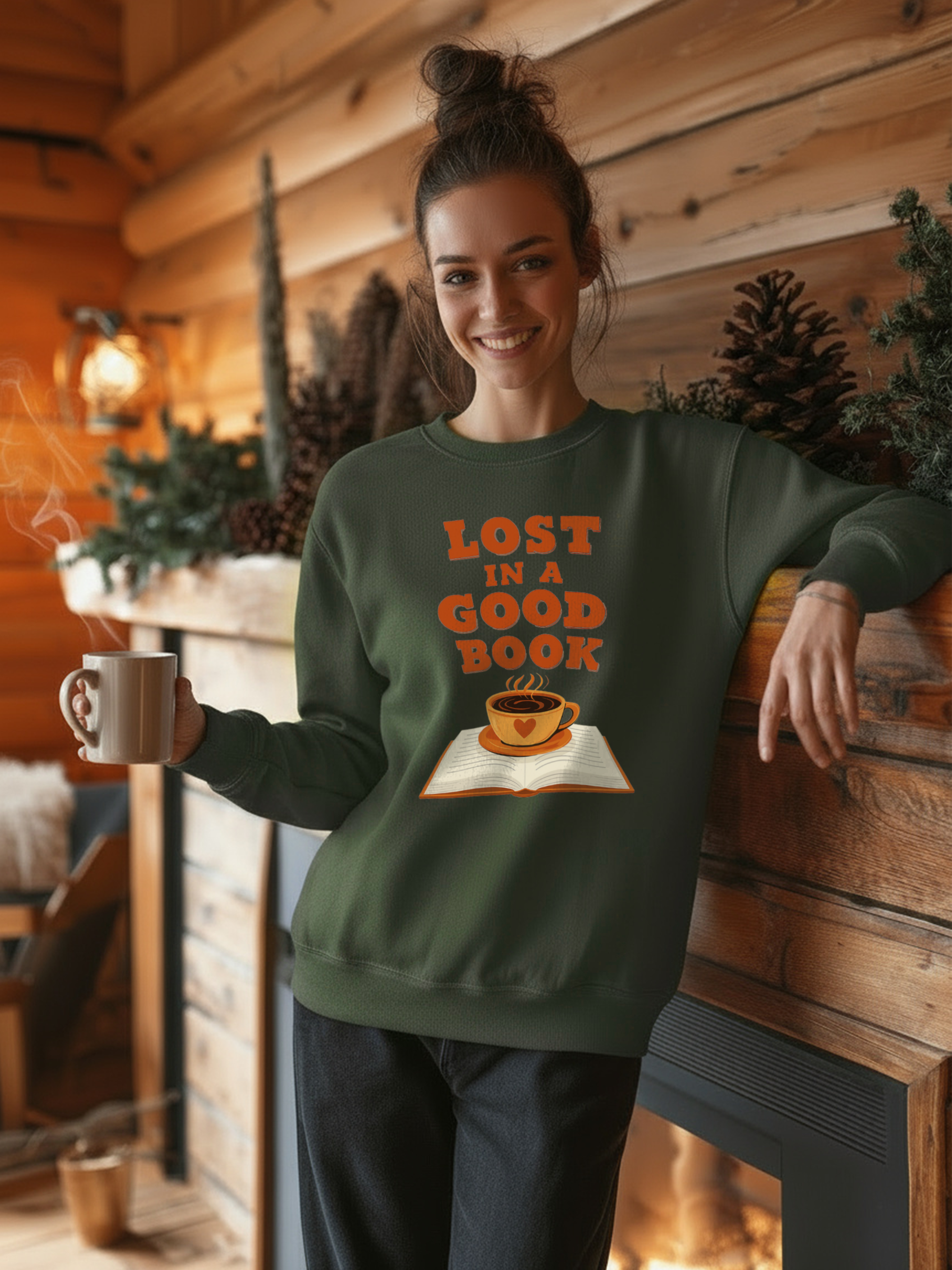 Lost in a Good Book Sweatshirt, Vintage Reading Sweatshirt, Booklover Gift, Reader Gift, Librarian Sweatshirt, Bookworm Pullover, Bookish Crewneck