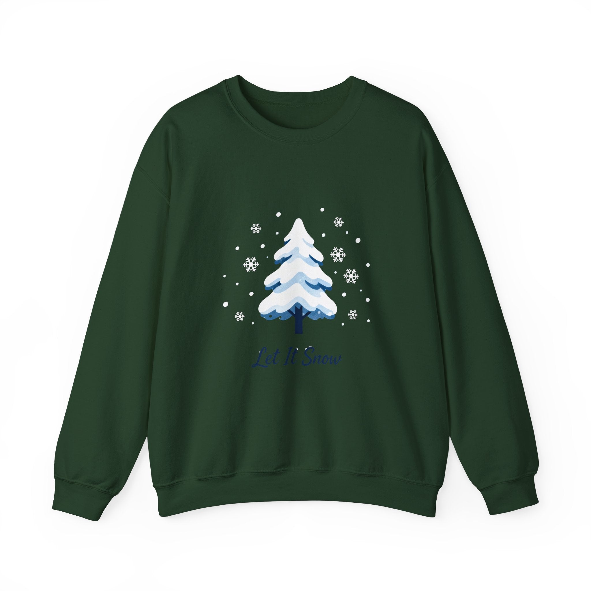 Let It Snow Sweatshirt, Christmas Tree Crewneck, Woman Winter Sweatshirt, Christmas Shirts for Women, Winter Sweatshirt, Winter Gift for Women