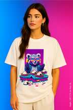 Sushi Drop Tee – Neon Beats & Rice Balls Unisex