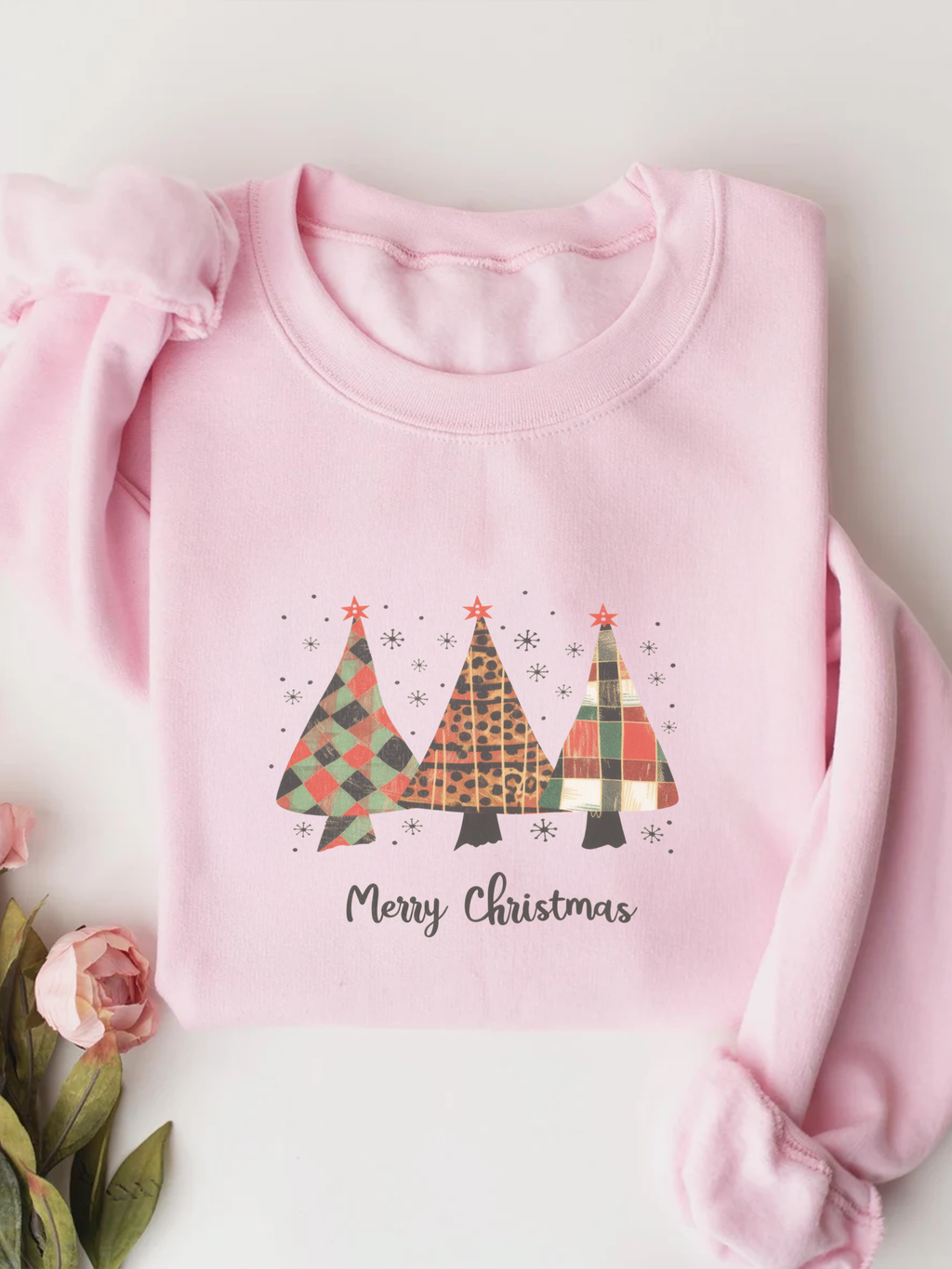 Merry Christmas Crewneck, Christmas Tree Sweatshirt, Christmas Tree Sweater, Christmas Tree Sweatshirt for Women, Christmas Pine Tree Shirt, Christian Christmas Shirt
