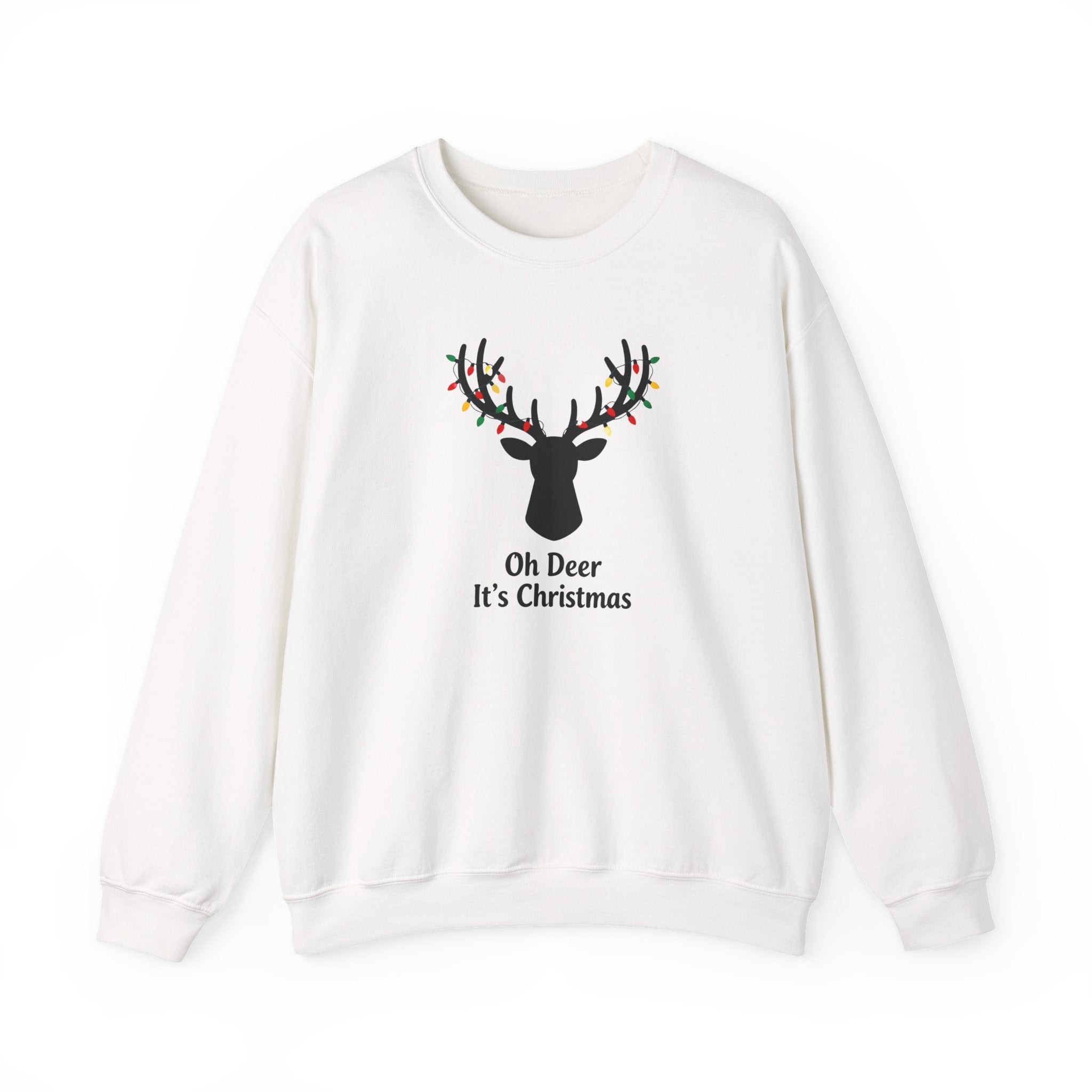 Oh Dear Christmas Sweatshirt, Deer Christmas Crewneck, Cute Christmas Woman Sweater, Christmas Gift Sweater, Holiday Shirt, Xmas Sweatshirt