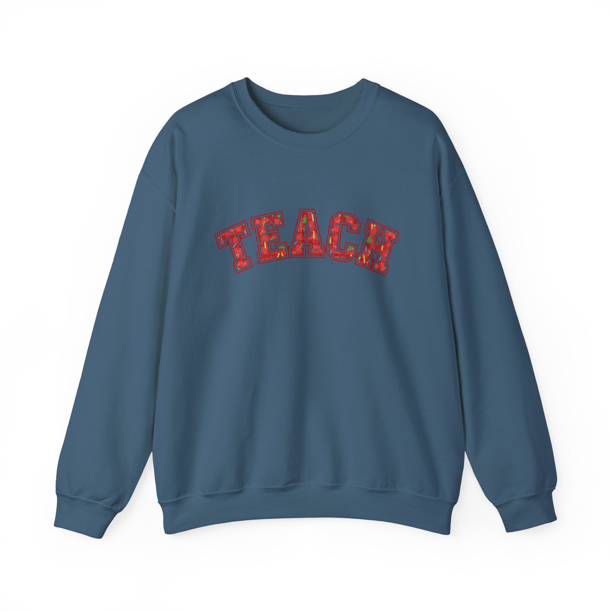 Thankful Teacher Sweatshirt, Teacher Christmas Crewneck, Holiday Teacher Shirt, Teacher Christmas Sweater, Teach Sweatshirt, Trendy Christmas Sweatshirt for Teacher, Cozy Teacher Gift