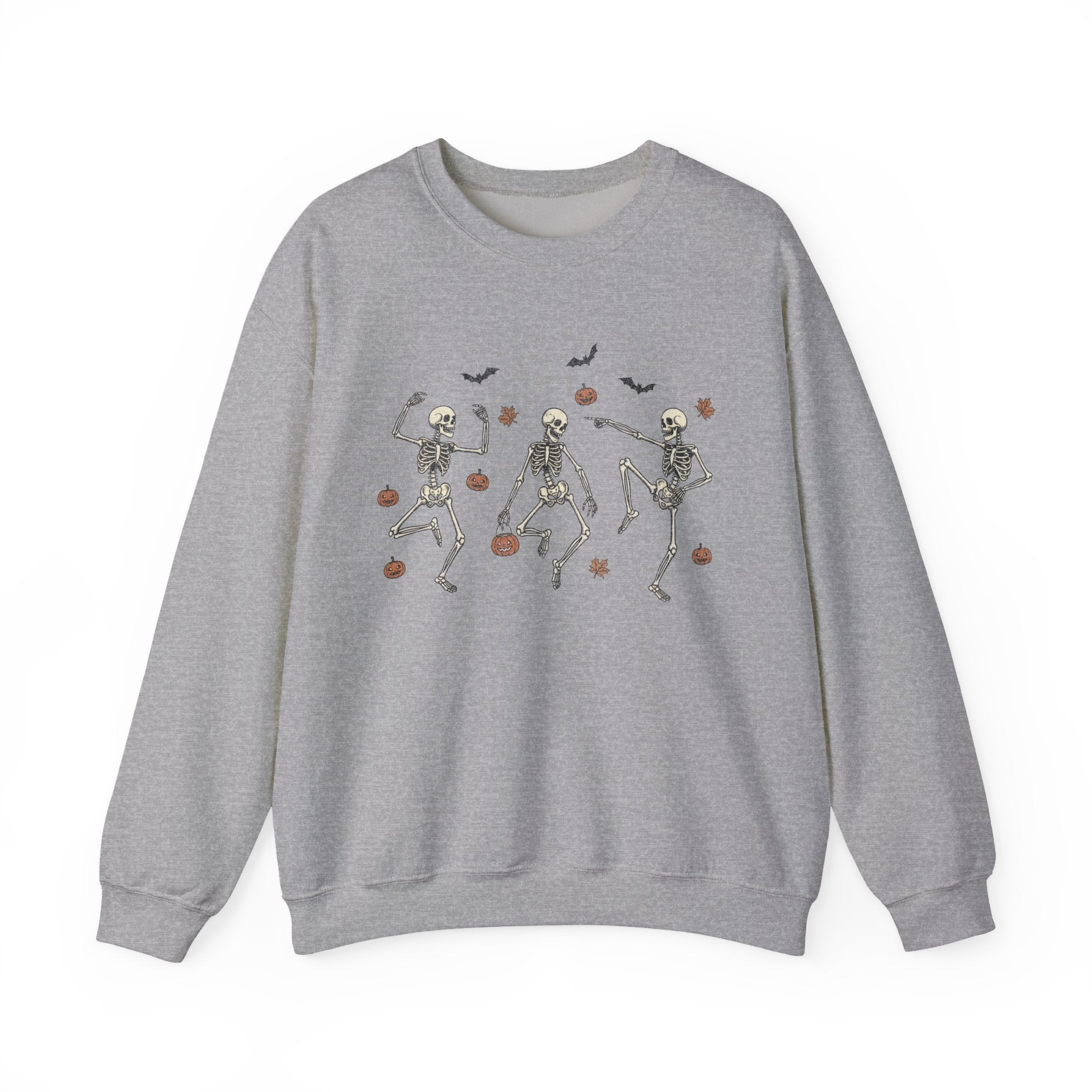 Dancing Bones Crewneck – Fall's Favorite Undead Fit, Unisex Heavy Blend™ Crewneck Sweatshirt