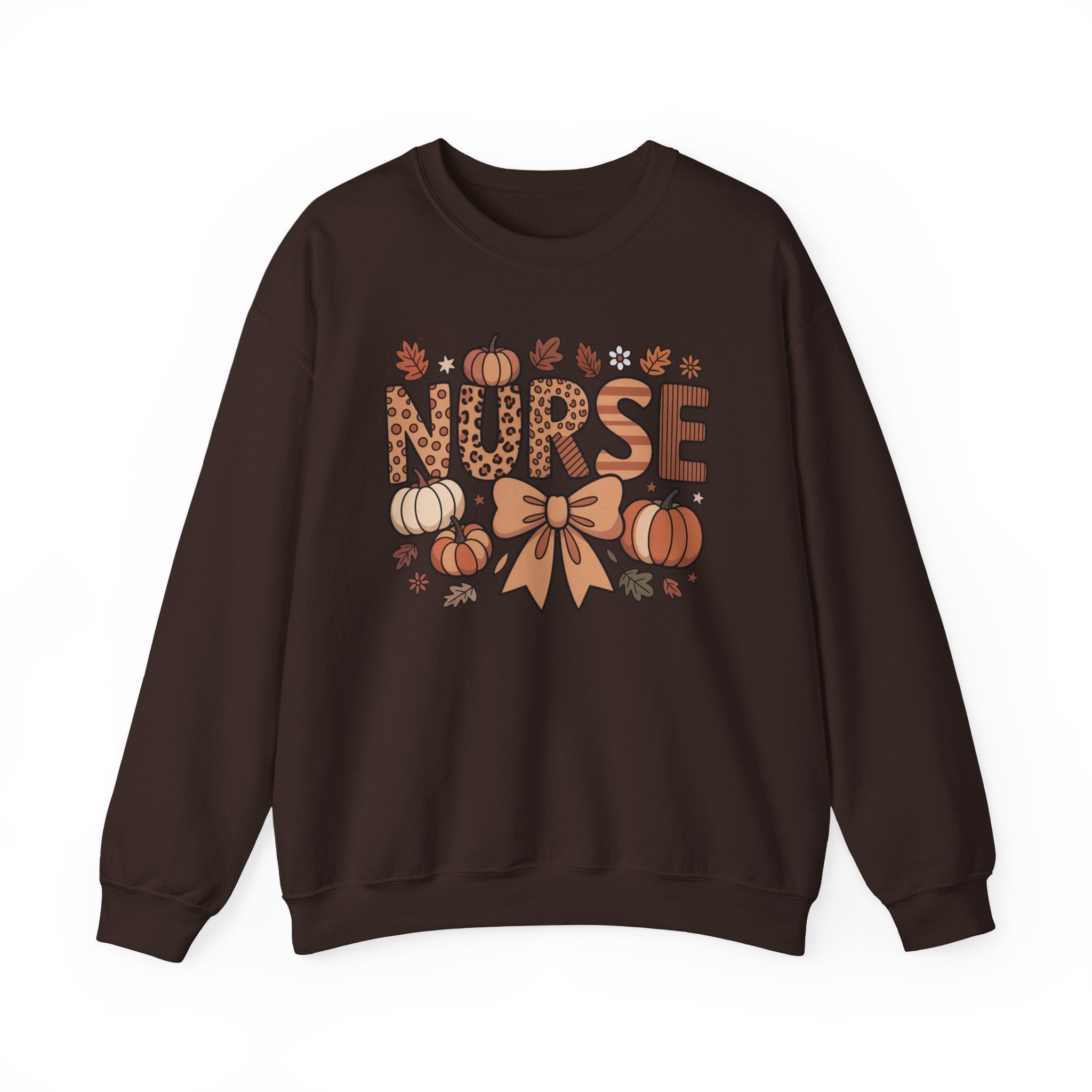 Fall Nurse Sweatshirt, Retro Nurse Coquette Bow Crewneck, Fall Nurse Sweater, Nurse Pumpkin Hoodie, Gift for Nurse