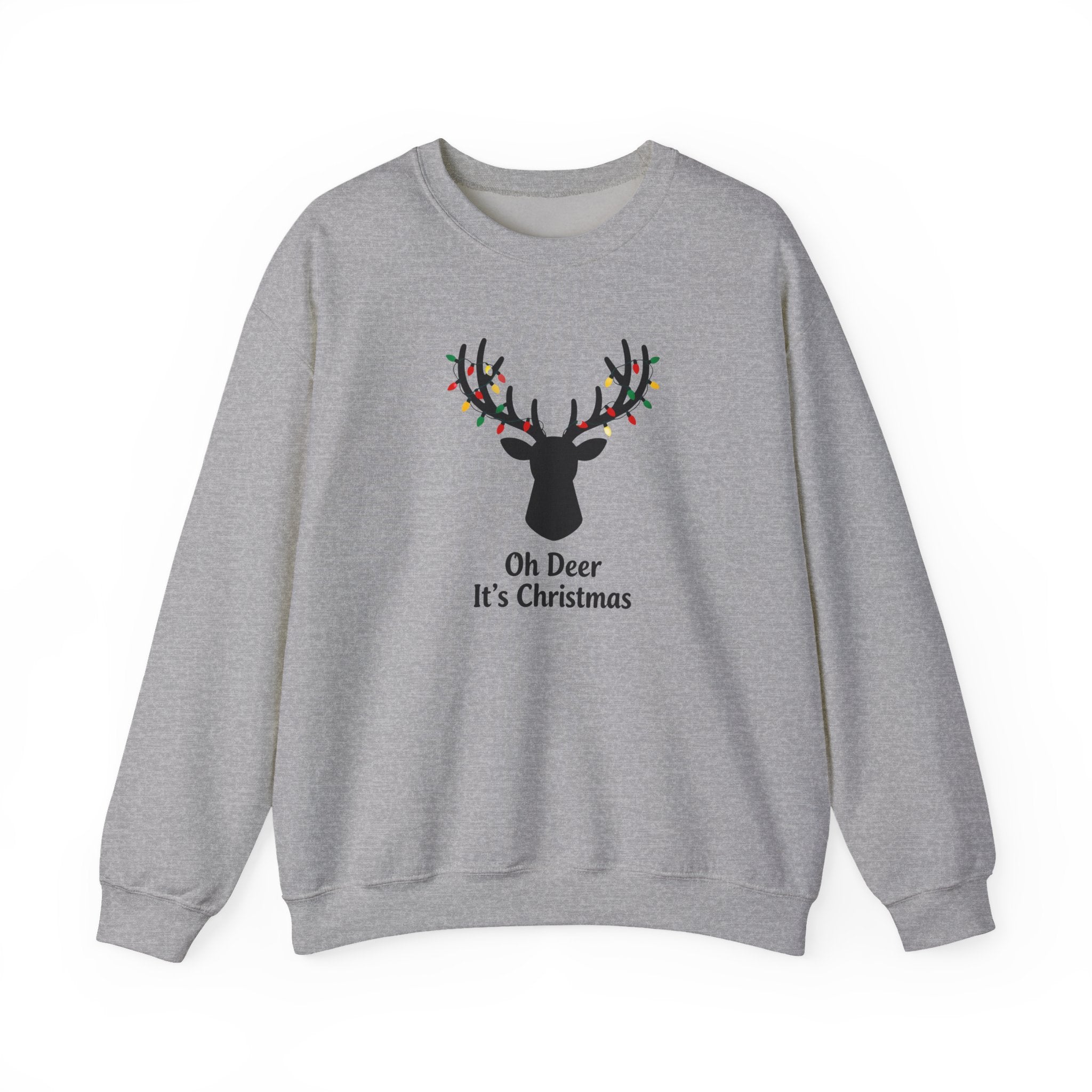 Oh Dear Christmas Sweatshirt, Deer Christmas Crewneck, Cute Christmas Woman Sweater, Christmas Gift Sweater, Holiday Shirt, Xmas Sweatshirt