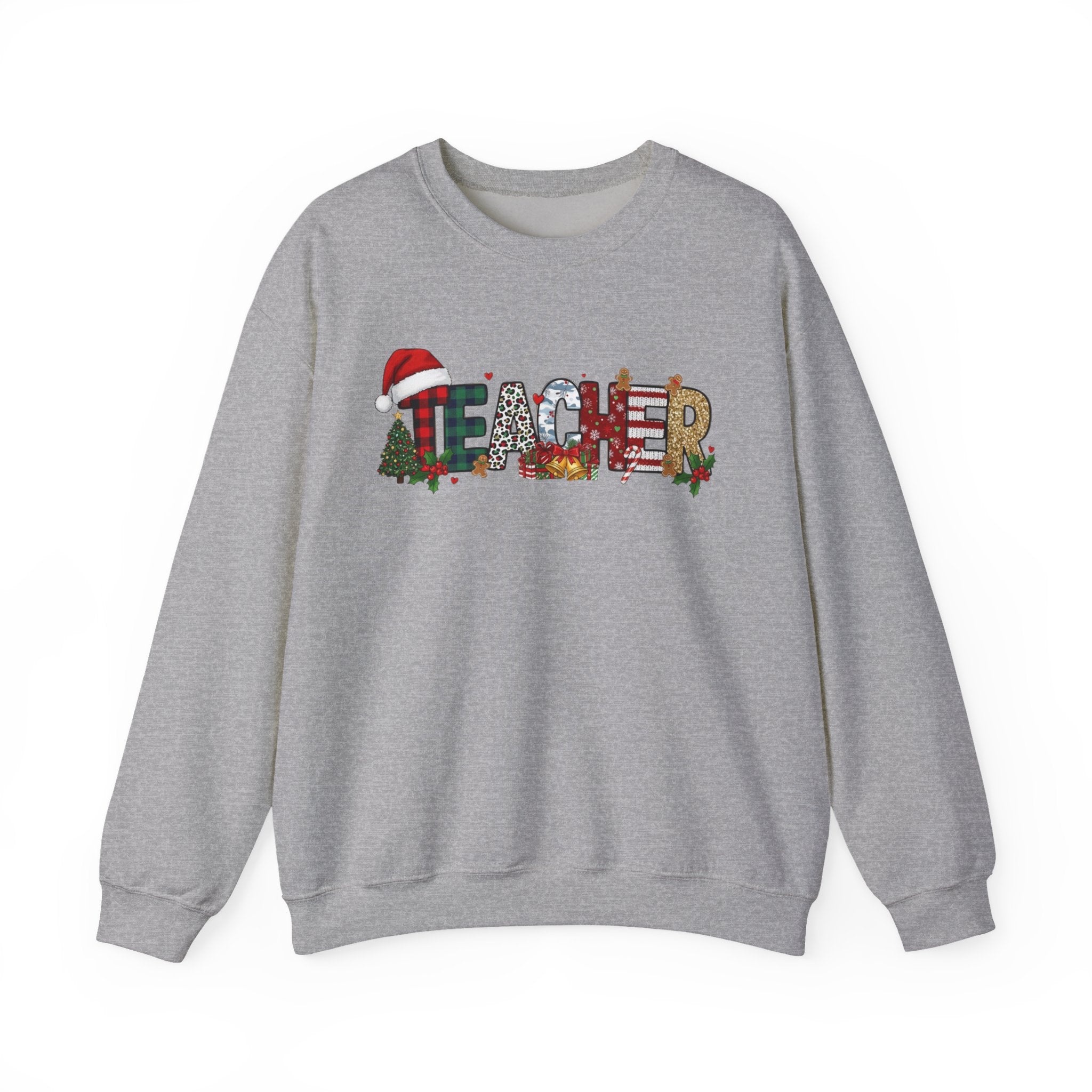 Merry Christmas Teacher Sweatshirt, Christmas Teachers Crewneck, Holly Jolly Teacher Xmas Sweater, Teacher Party Shirt, Gift For Teacher