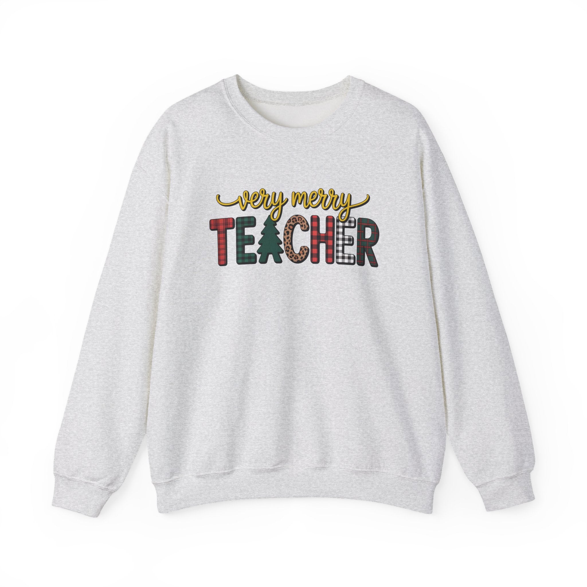 Teacher Christmas Sweatshirt, Merry Christmas Teachers Crewneck, Holly Jolly Teacher Xmas Sweater, Teacher Party Sweatshirt