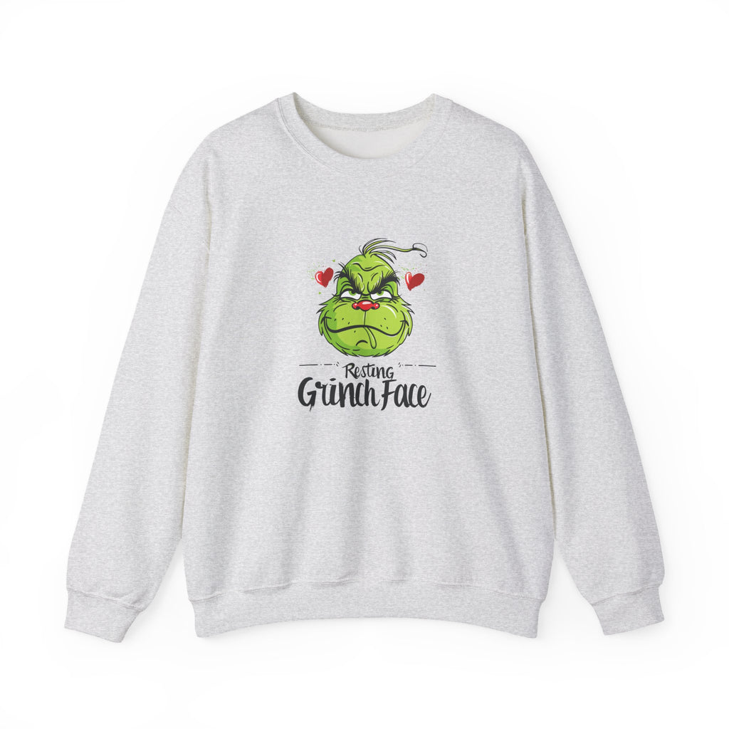 Resting Grinch Face Sweatshirt, Grinch Face Crewneck, Grinchmas Sweater, Christmas Funny Grinch Sweatshirt, Christmas Grinch Shirt Ew People Shirt