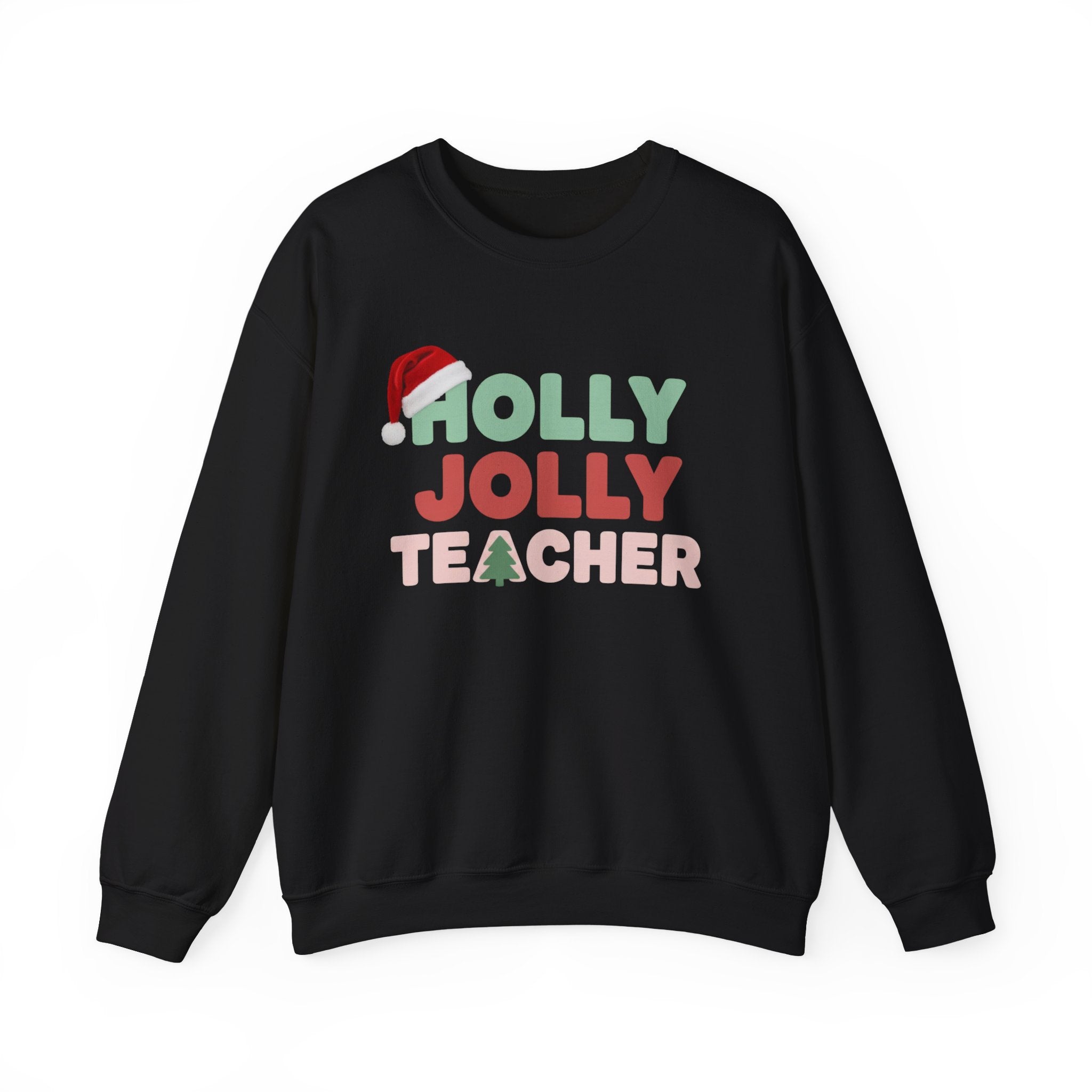 Holly Jolly Teacher Christmas Sweatshirt, Merry Christmas Teachers Crewneck, Holly Jolly Teacher Xmas Sweater, Teacher Party Sweatshirt, Gift for Teacher