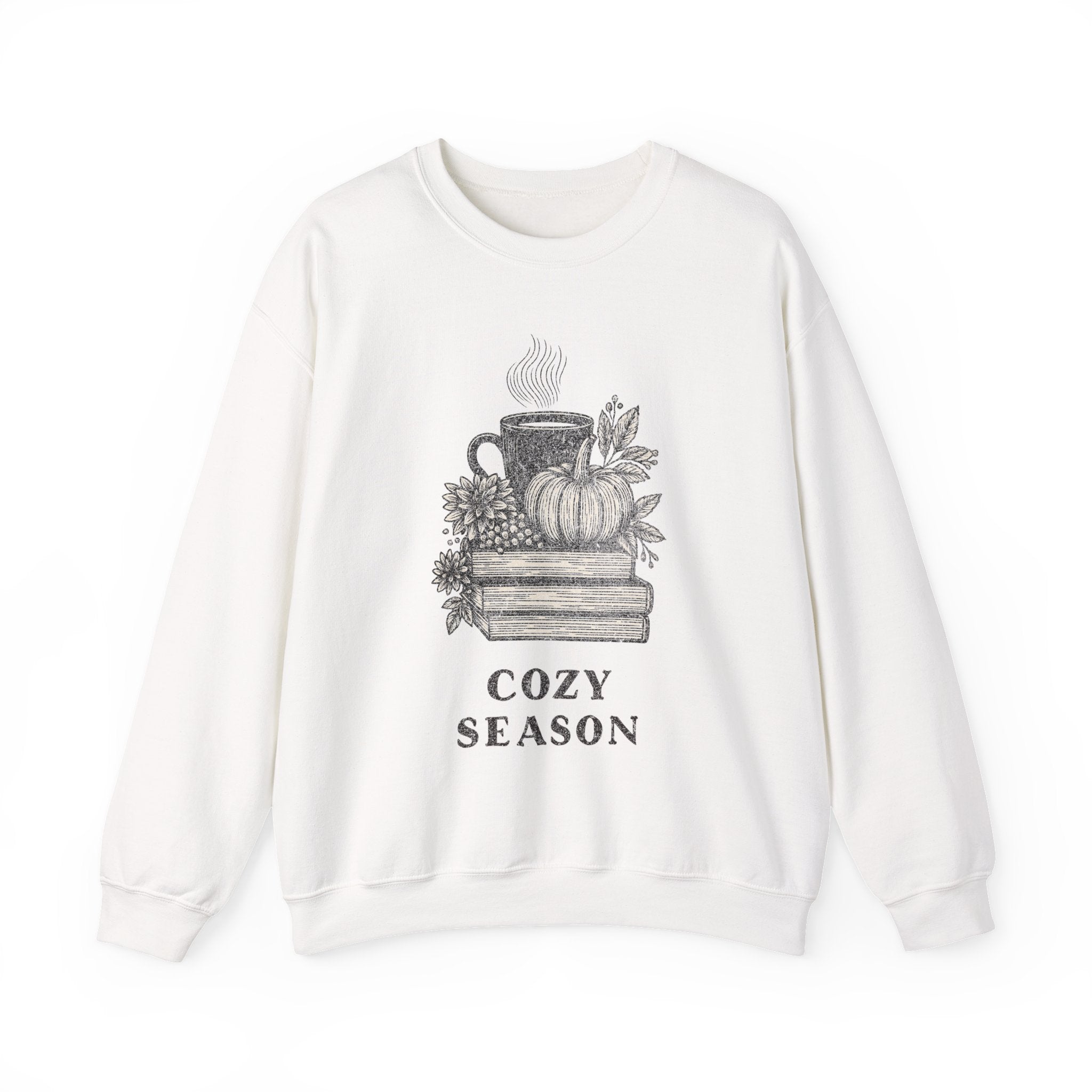 Cozy Season Sweatshirt, Vintage Reading Sweatshirt, Booklover Gift, Reader Gift, Librarian Sweatshirt, Bookworm Pullover, Bookish Crewneck