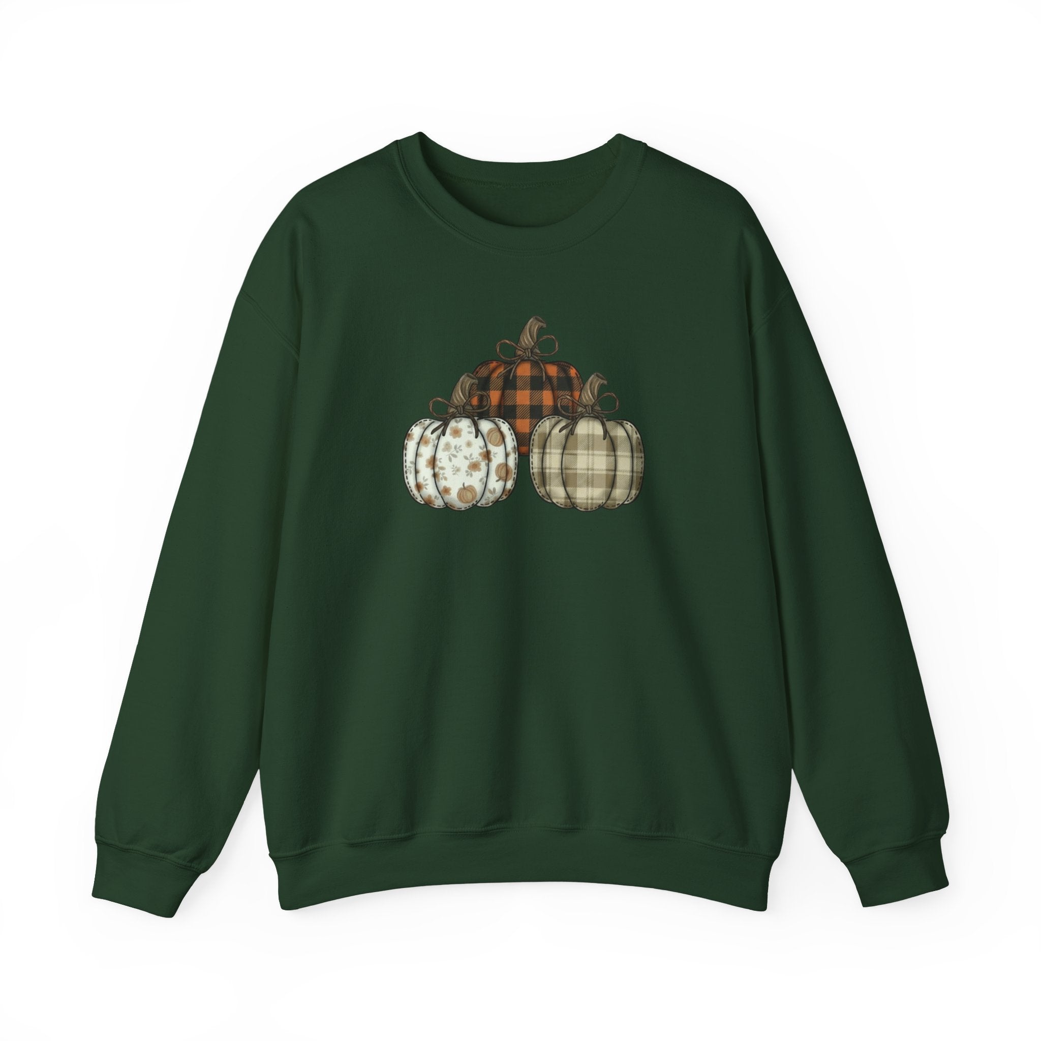 Three Pumpkin Sweatshirt, Boho Pumpkin Fall Crewneck, Patchwork Pumpkin Sweater, Cute Autumn Sweatshirt, Fall Harvest Shirt, Pumpkin Patch Woman Tee