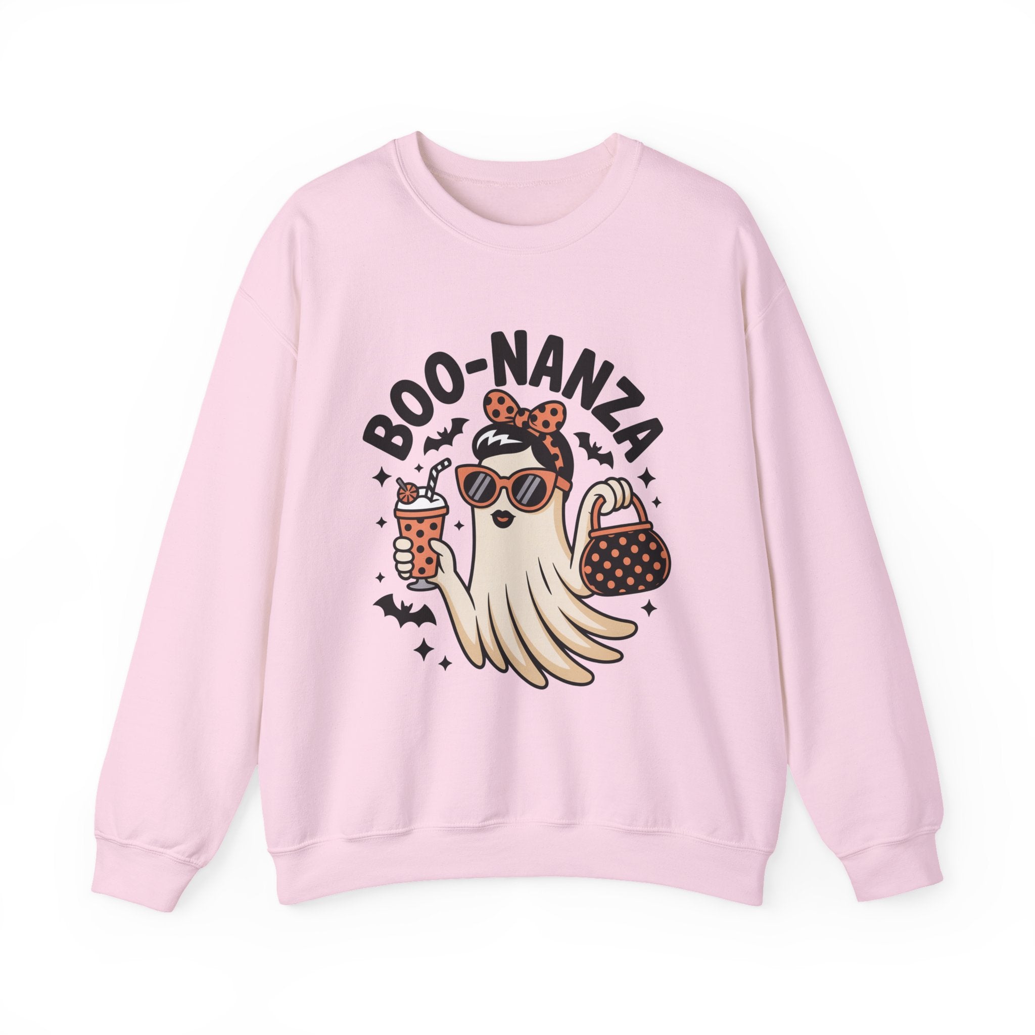Boo-nanza Ghost Sweatshirt, Funny Halloween Sweatshirt, Boujee Ghost Pullover, Spooky Season Crewneck, Glam Halloween Shirt, Fall Aesthetic Sweatshirt